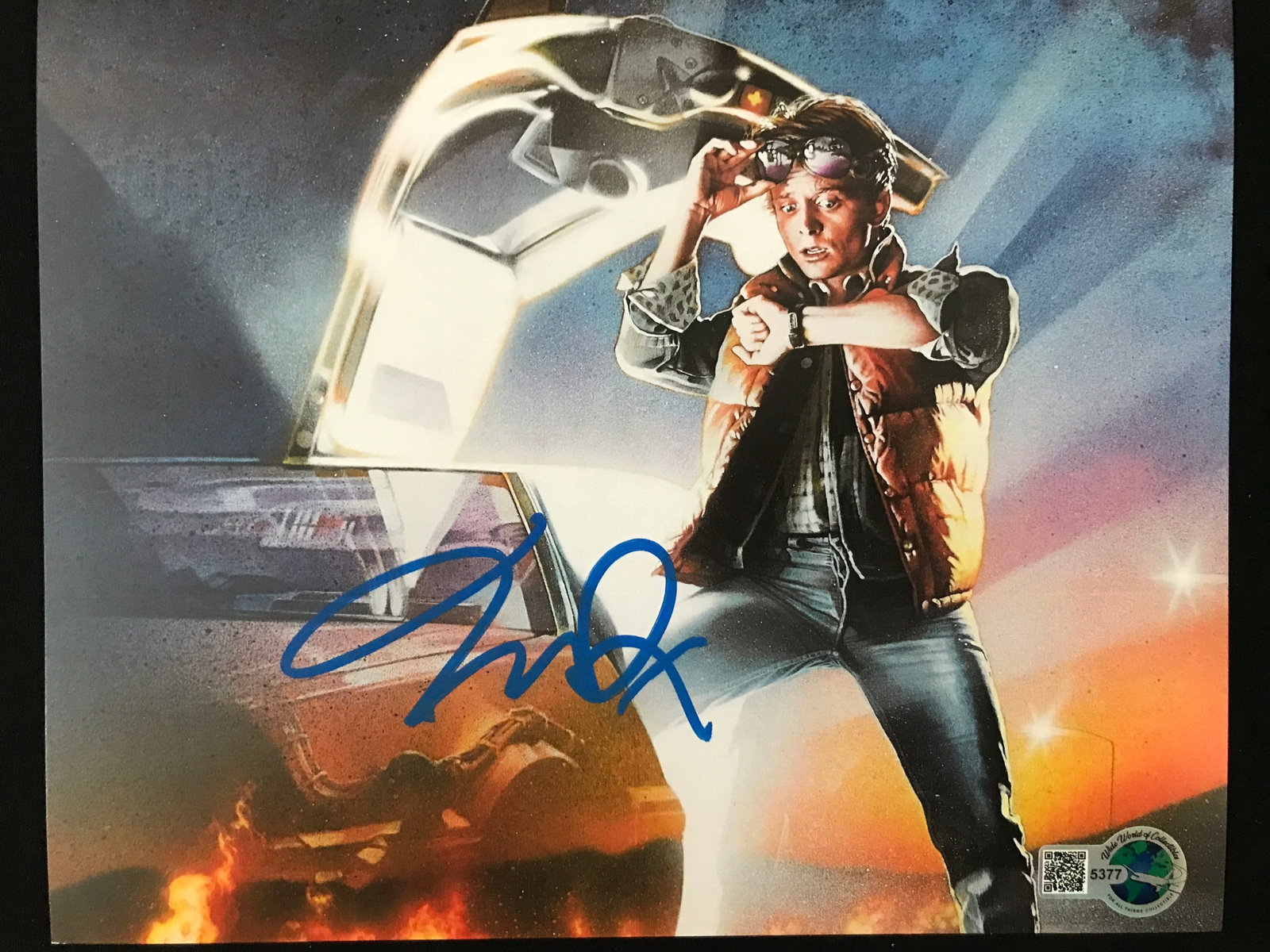 Michael J FOX SIGNED BACK TO THE FUTURE 8X10 - WWOC COA: Prices are in Canadian dollars