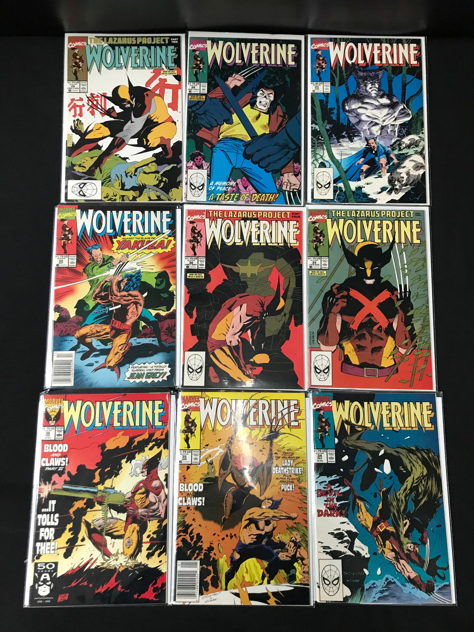 LOT OF 9 WOLVERINE COMICS - MARVEL COMICS (1 of 1)