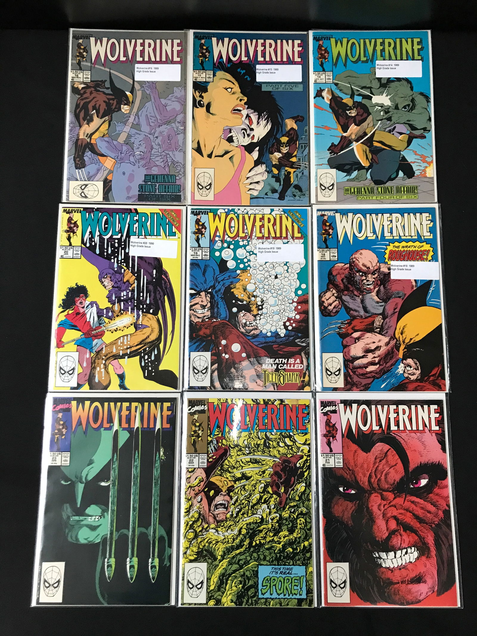LOT OF 9 WOLVERINE COMICS - MARVEL COMICS (1 of 1)
