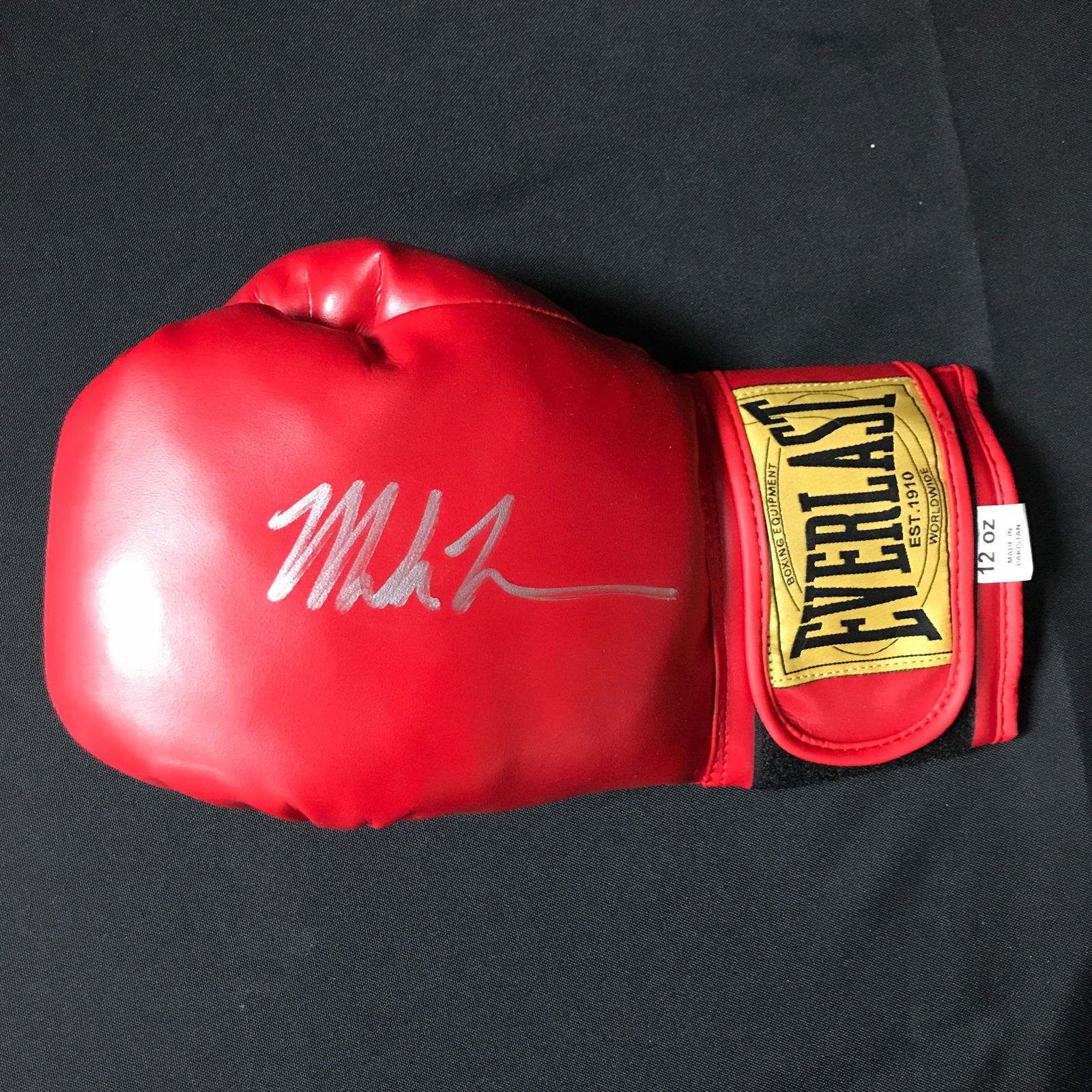Mike Tyson SIGNED RED EVERLAST BOXING GLOVE - WWOC COA: Prices are in Canadian dollars