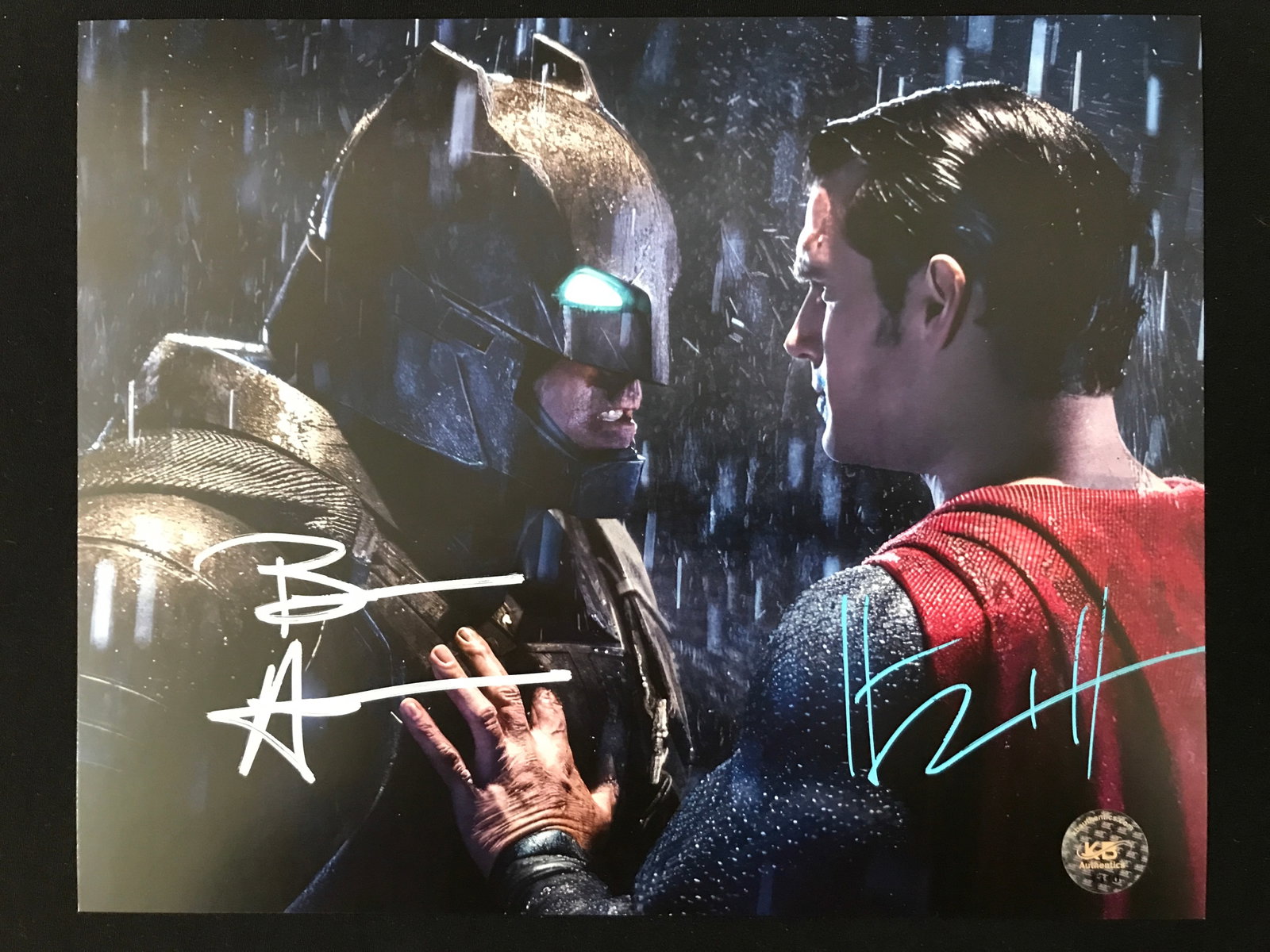 BEN AFFLECK AND HENRY CAVILL DUAL SIGNED 8X10 - KB COA: Prices are in Canadian dollars
