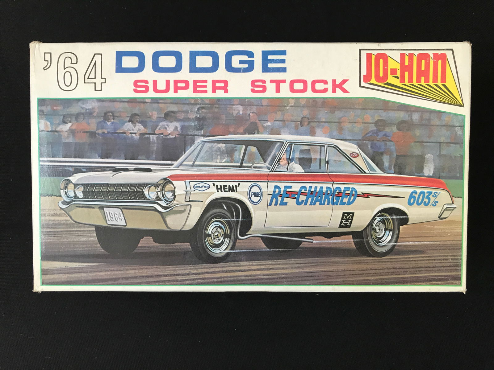 RARE VINTAGE JO HAN DODGE SUPER STOCK BY JO-HAN MODEL KIT IN ORIGINAL PACKAGING (1 of 1)