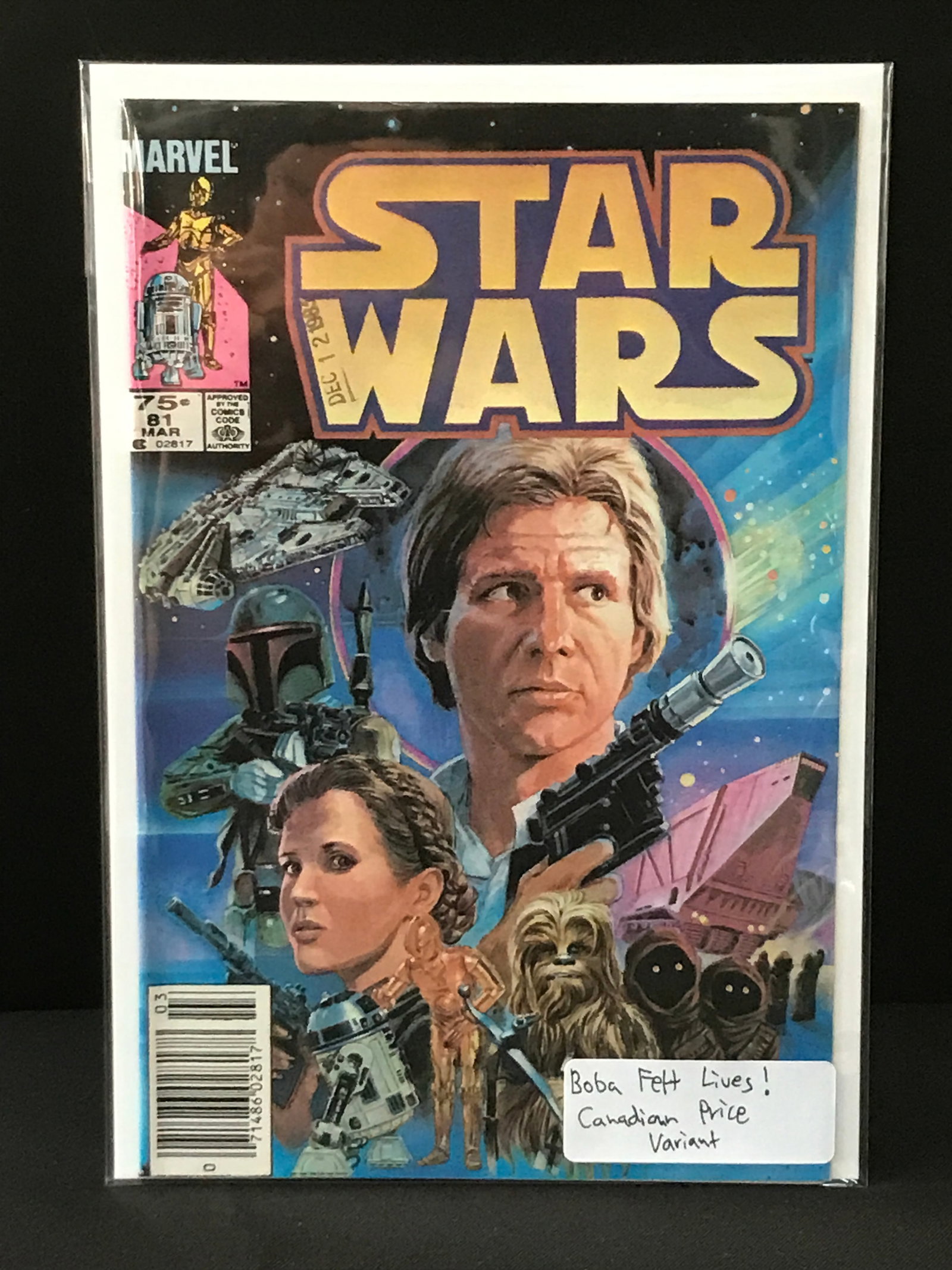 Star Wars #81 CPV - MARVEL COMICS: Prices are in Canadian dollars