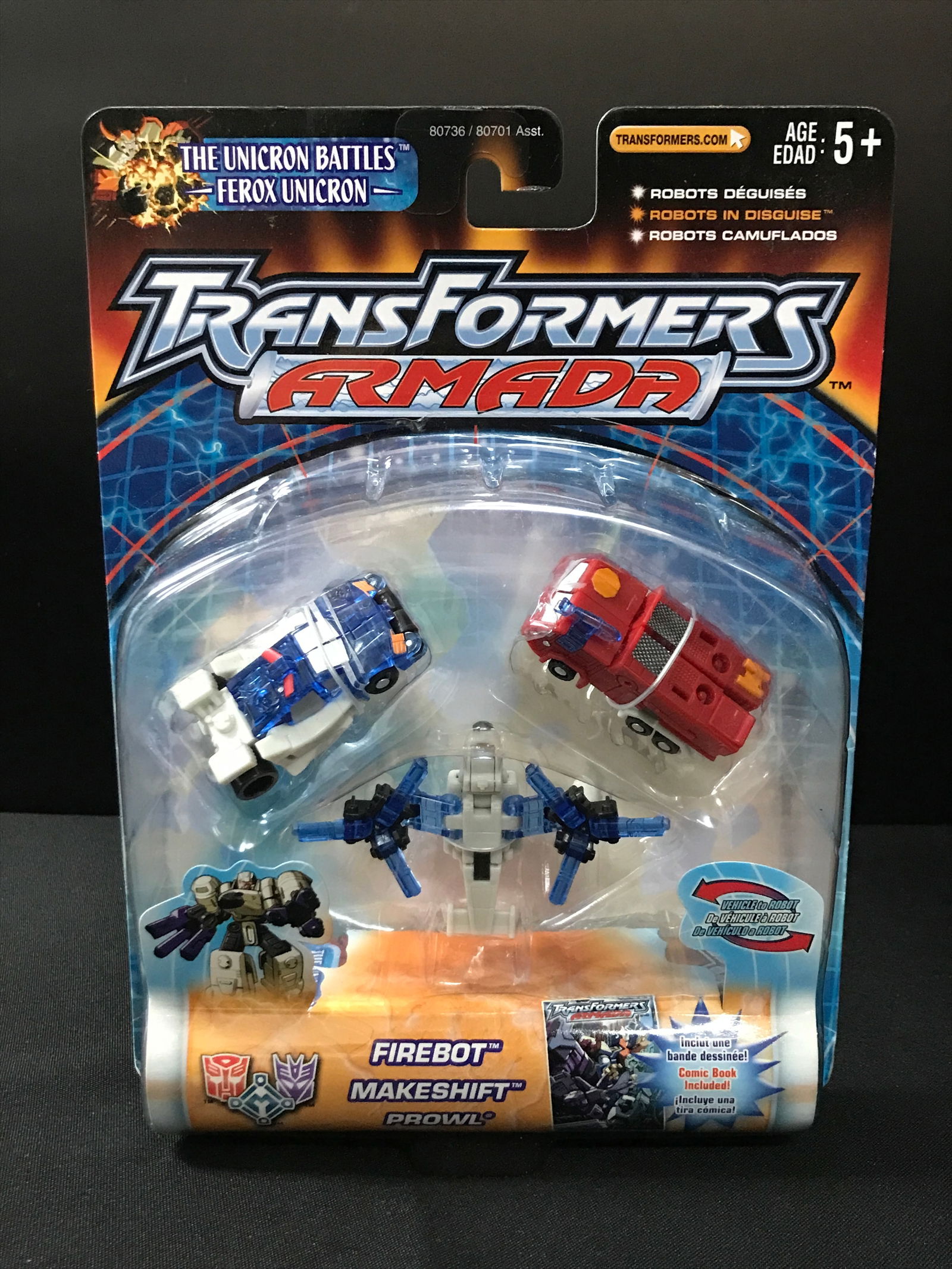 TRANSFORMERS ARMADA FIREBOT ACTION FIGURE IN ORIGINAL PACKAGING (1 of 1)