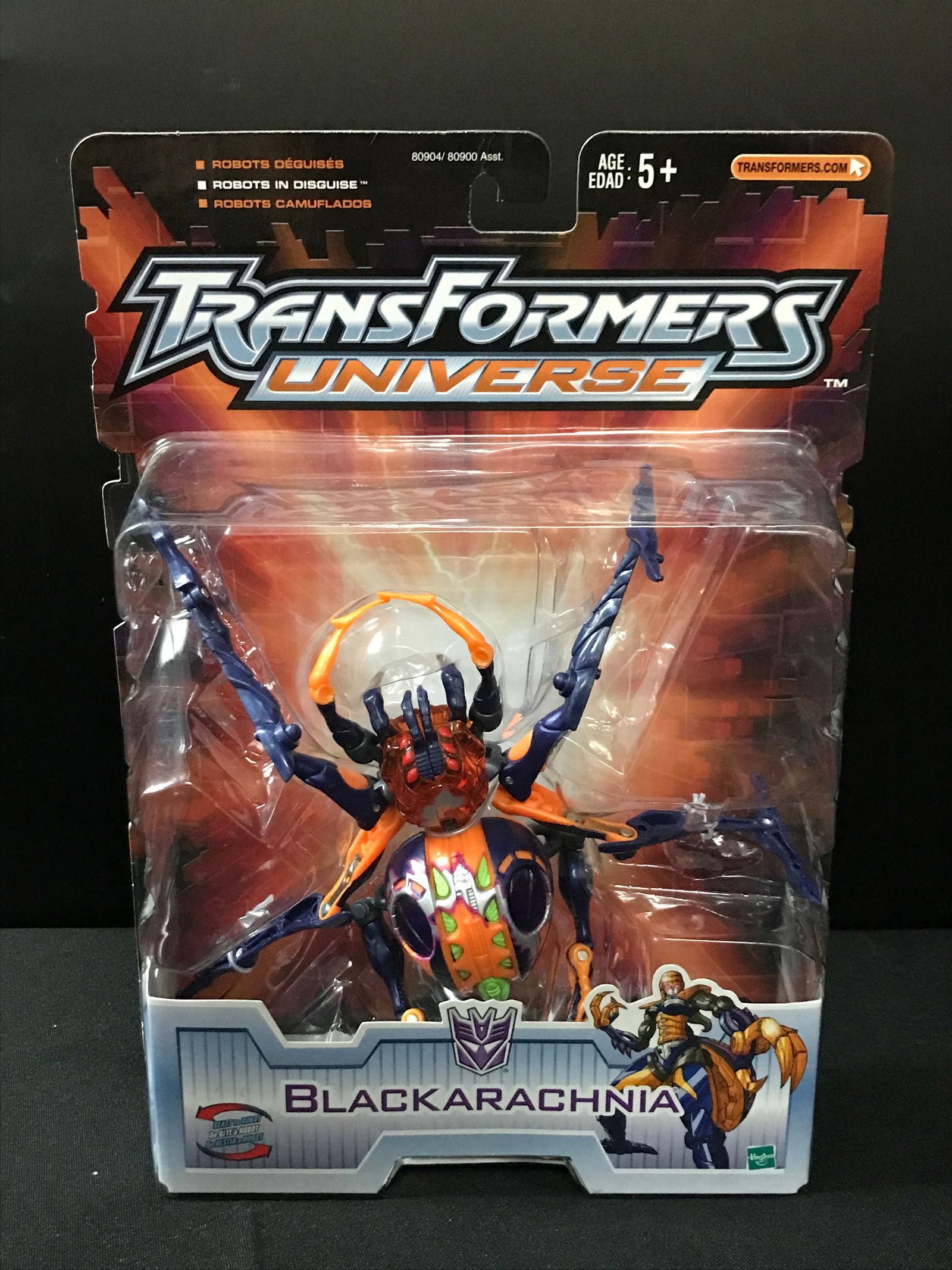 TRANSFORMERS UNIVERSE BLACKARACHNIA ACTION FIGURE IN ORIGINAL PACKAGING (1 of 1)