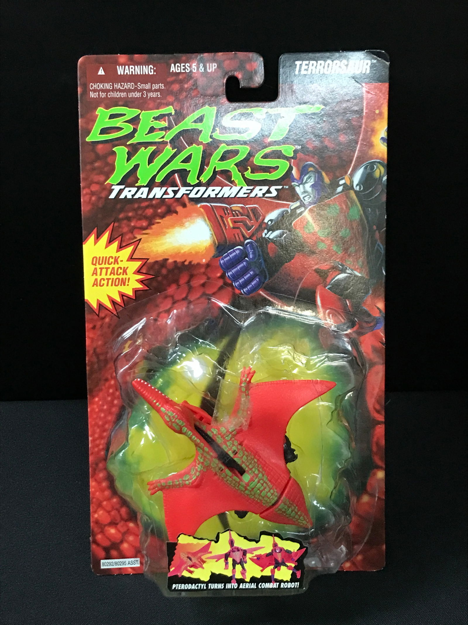 TRANSFORMERS BEAST WARS TERRORSAUR ACTION FIGURE IN ORIGINAL PACKAGING (1 of 1)