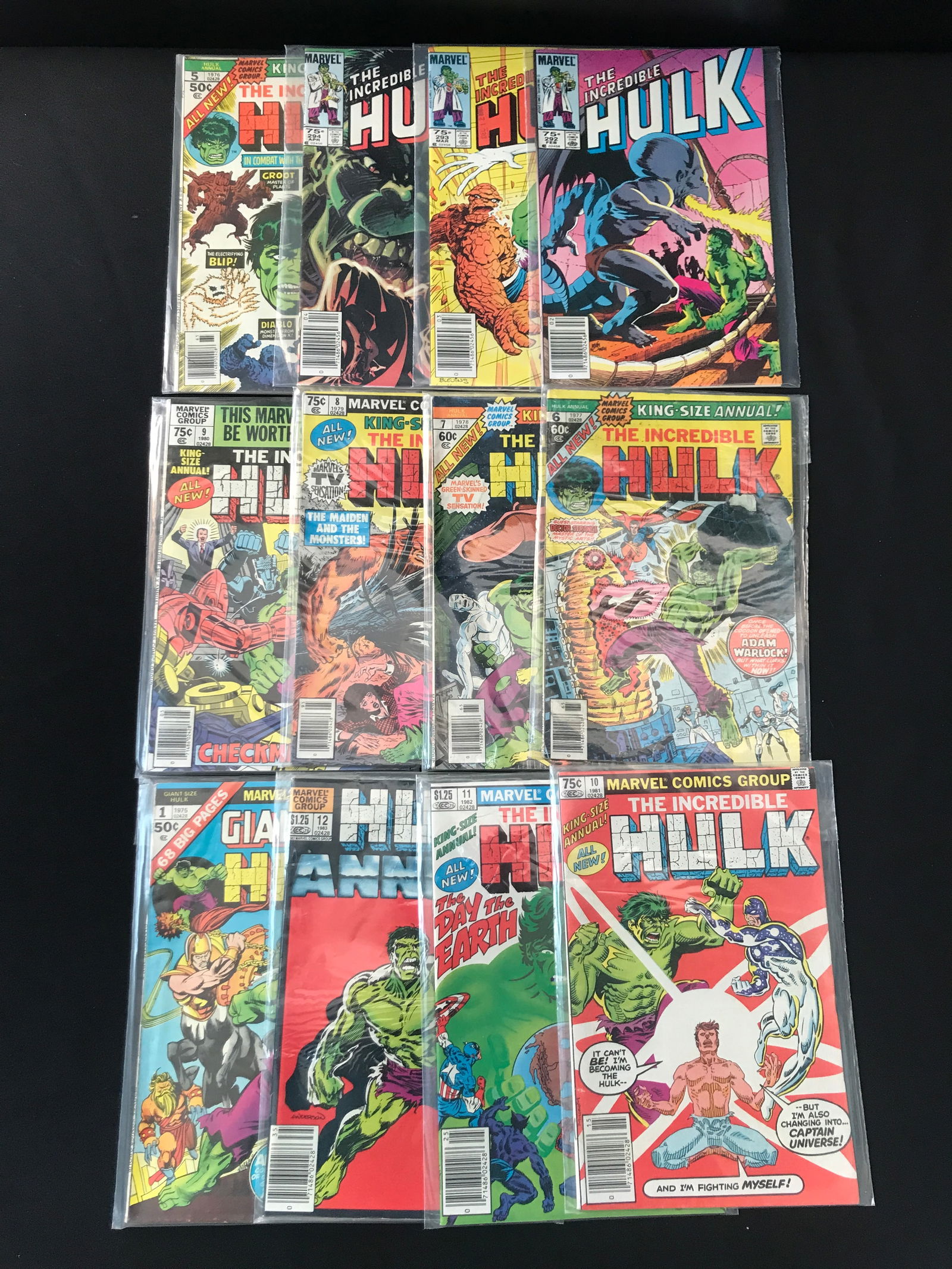 LOT OF 12 Incredible Hulk COMICS - MARVEL COMICS (1 of 1)