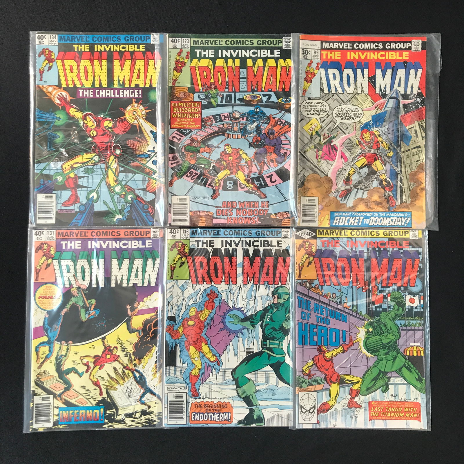 LOT OF 6 THE INVINCIBLE IRON MAN COMICS - MARVEL COMICS (1 of 1)