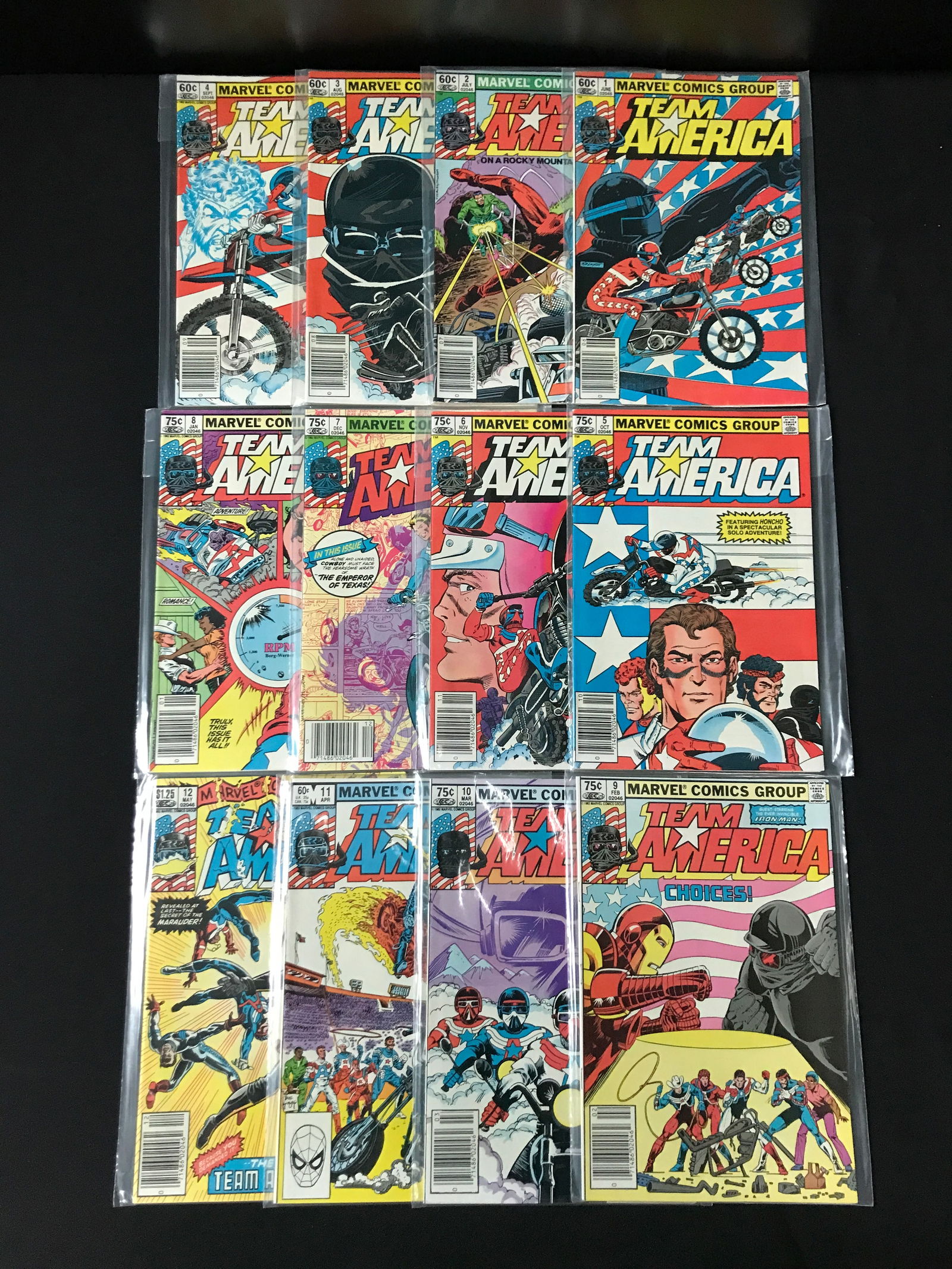 LOT OF 12 TEAM AMERICA COMICS #1-12 - MARVEL COMICS (1 of 1)
