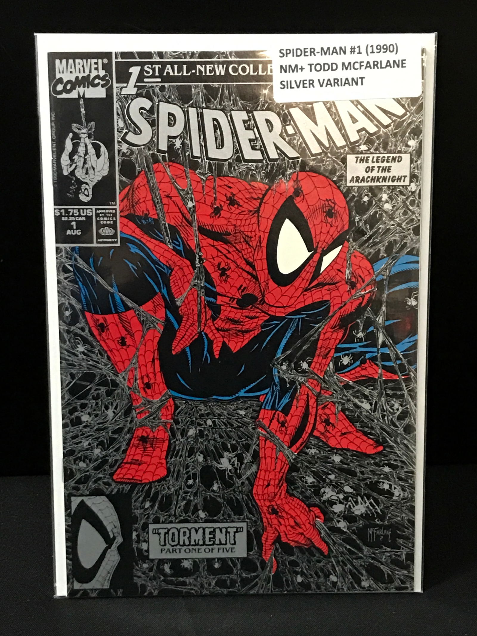 SPIDERMAN #1 (1990) SILVER VARIANT - MARVEL COMICS (1 of 1)