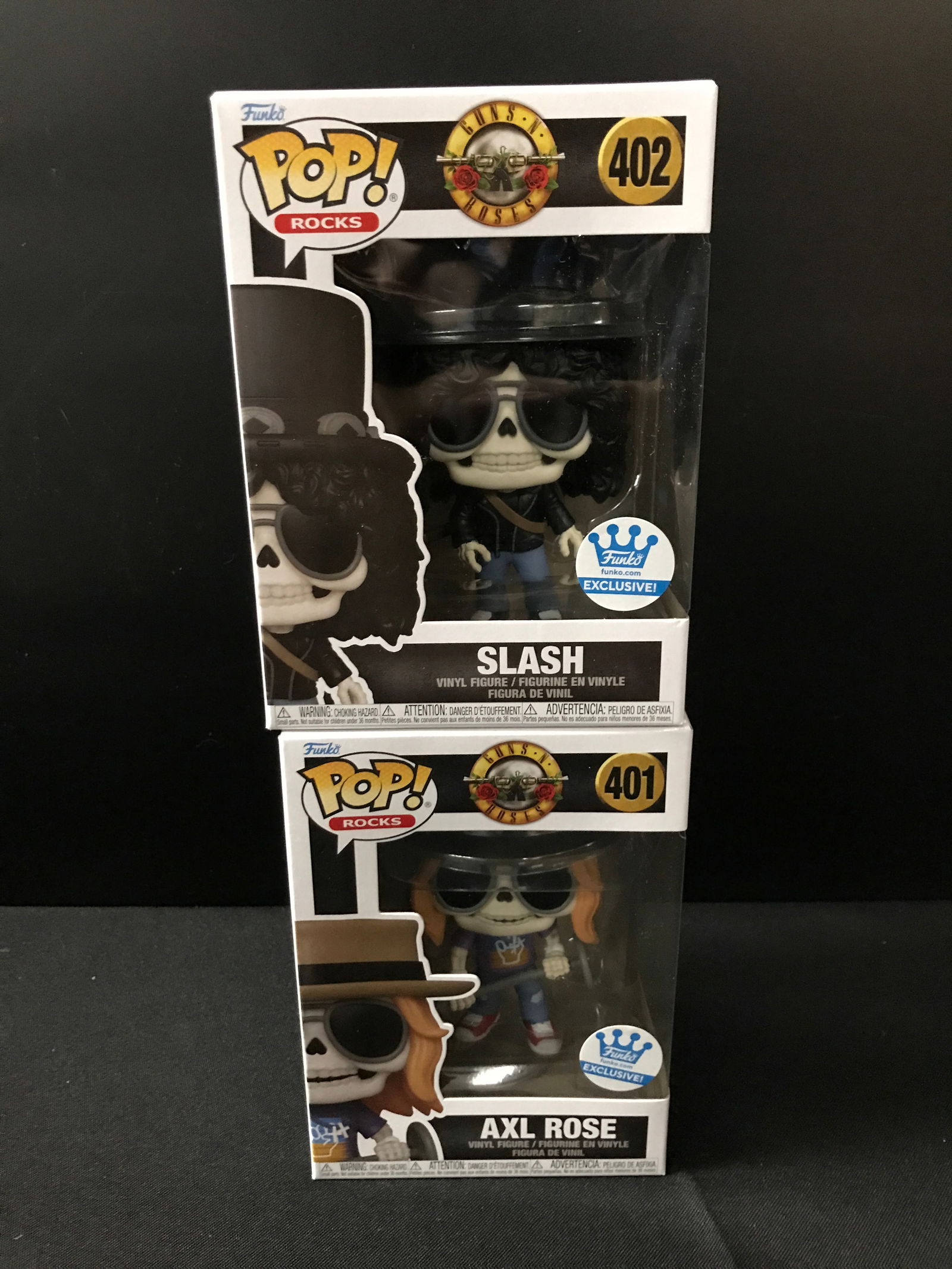 LOT OF 2 GUNS N ROSES FUNKO POPS (1 of 1)