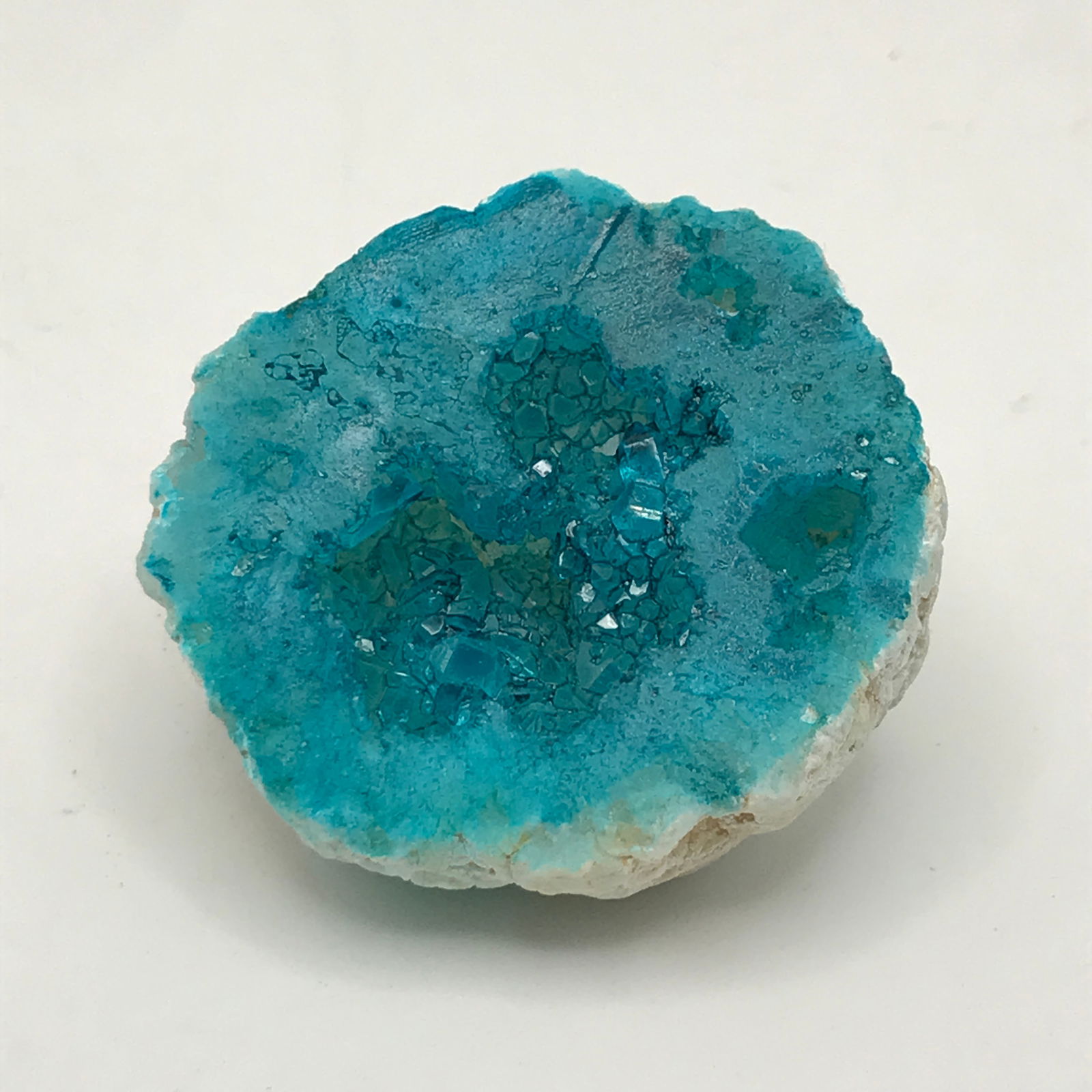 CHRYSOCOLLA WITH QUARTZ DRUSE (1 of 3)
