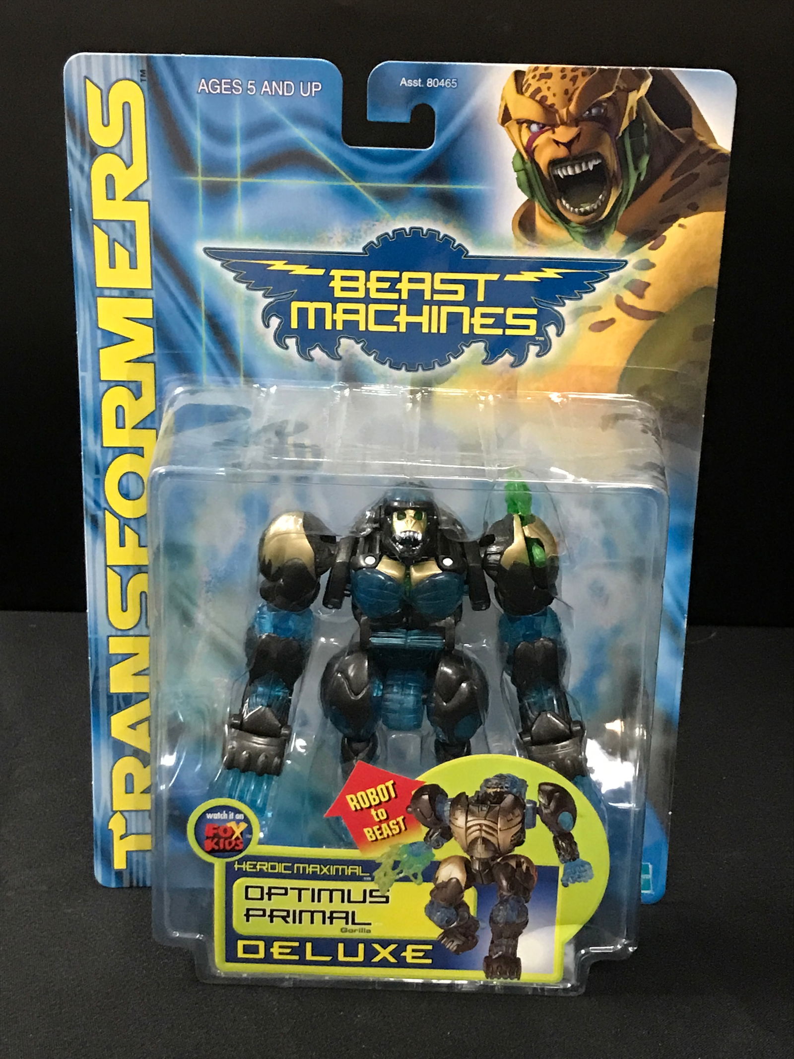 TRANFORMERS BEAST MACHINES OPTIMUS PRIMAL IN ORIGINAL PACKAGING (1 of 1)