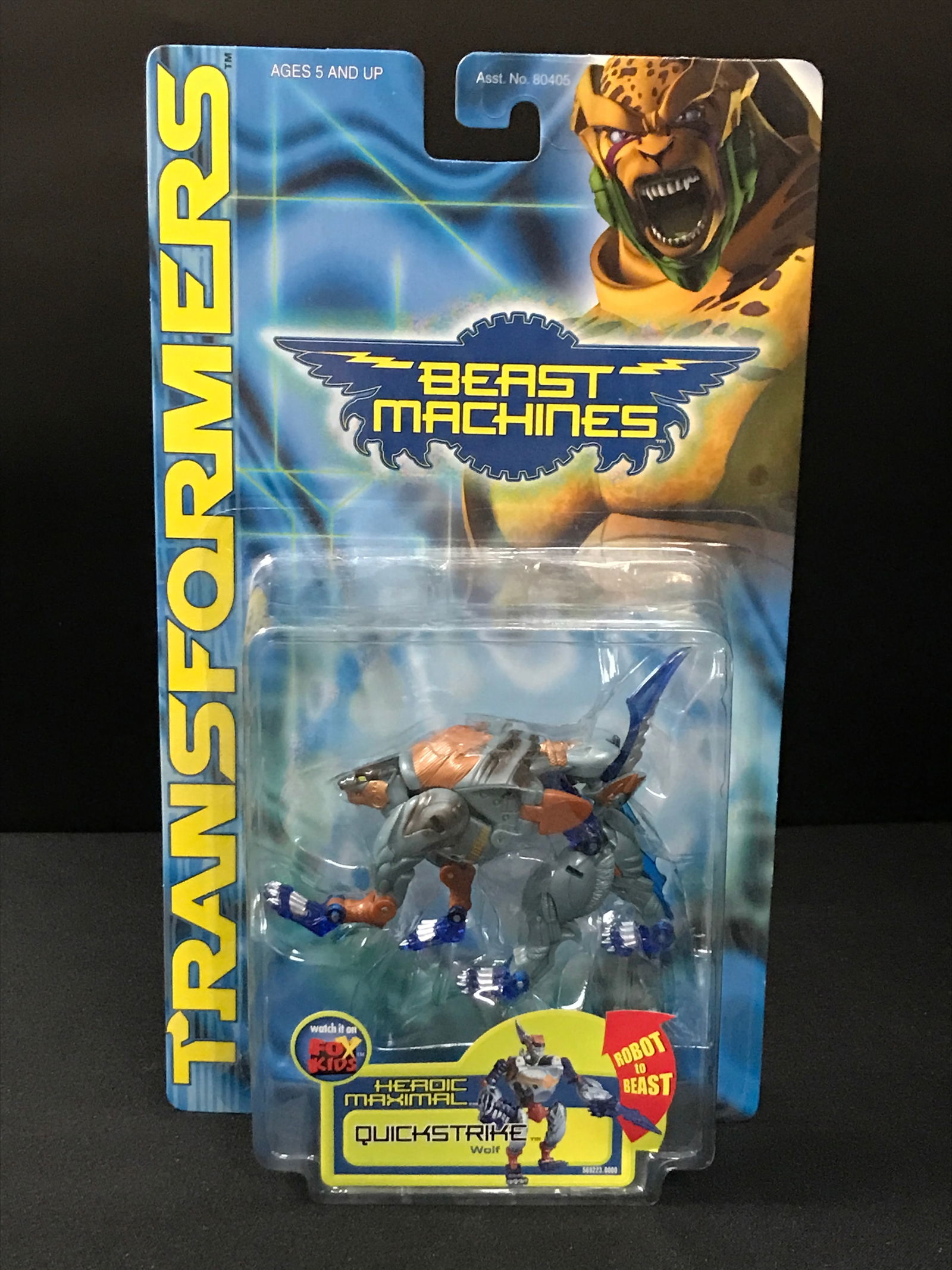TRANFORMERS BEAST MACHINES QUICKSTRIKE IN ORIGINAL PACKAGING (1 of 1)