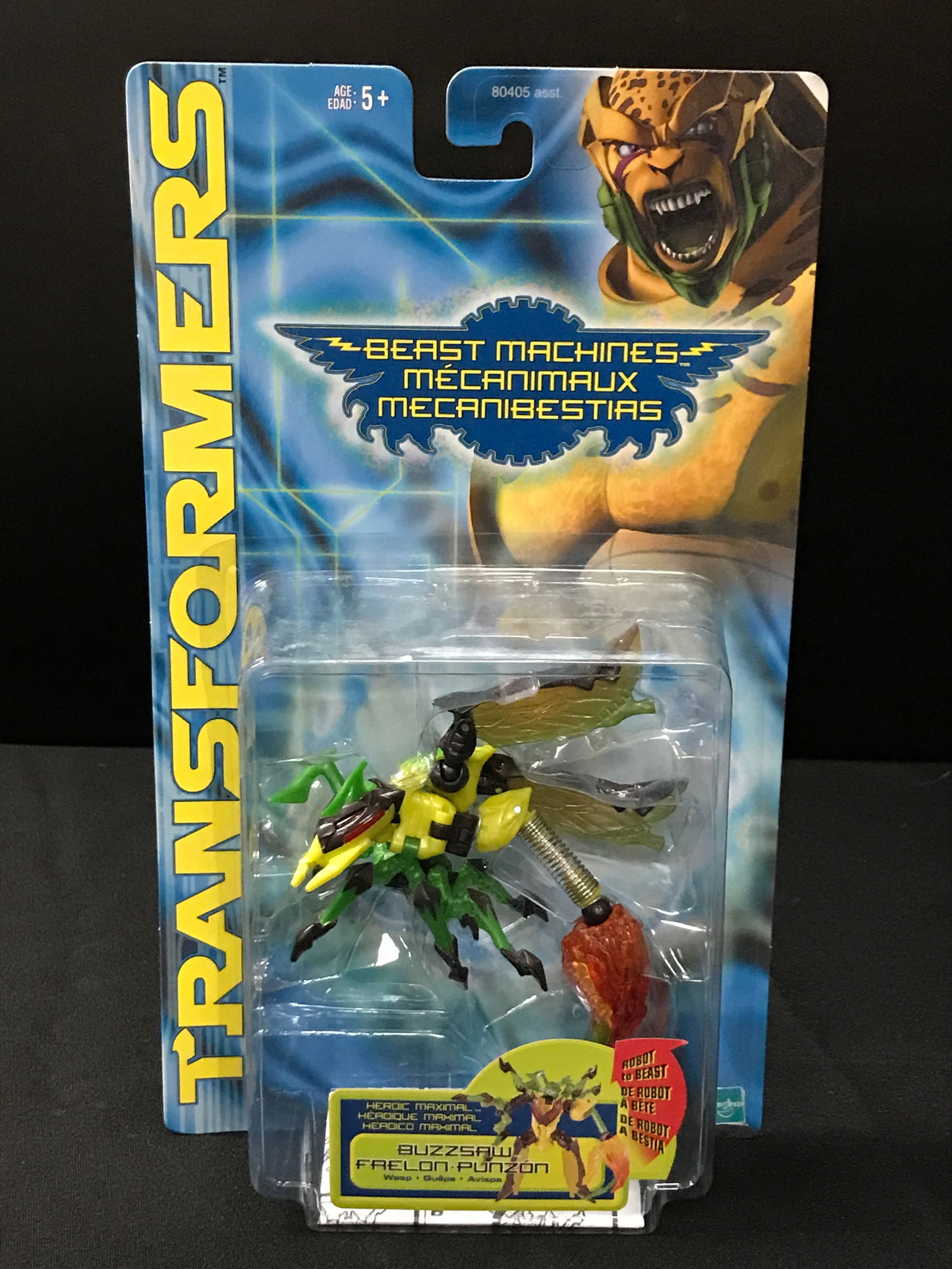 TRANFORMERS BEAST MACHINES BUZZSAW IN ORIGINAL PACKAGING (1 of 1)