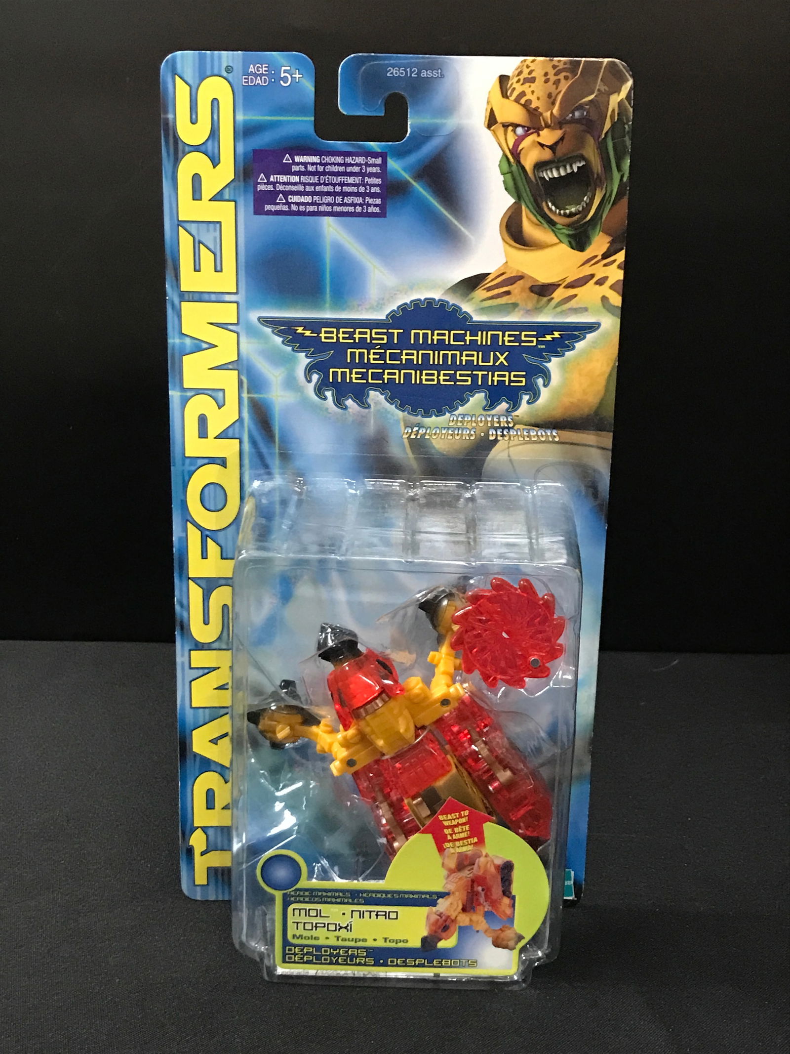 TRANFORMERS BEAST MACHINES MOL NITRO TOPOXI IN ORIGINAL PACKAGING (1 of 1)