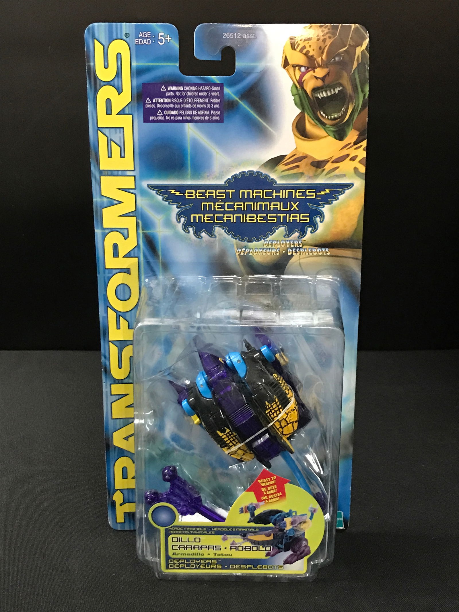 TRANFORMERS BEAST MACHINES OILLO CARAPAS ROBOLO IN ORIGINAL PACKAGING (1 of 1)
