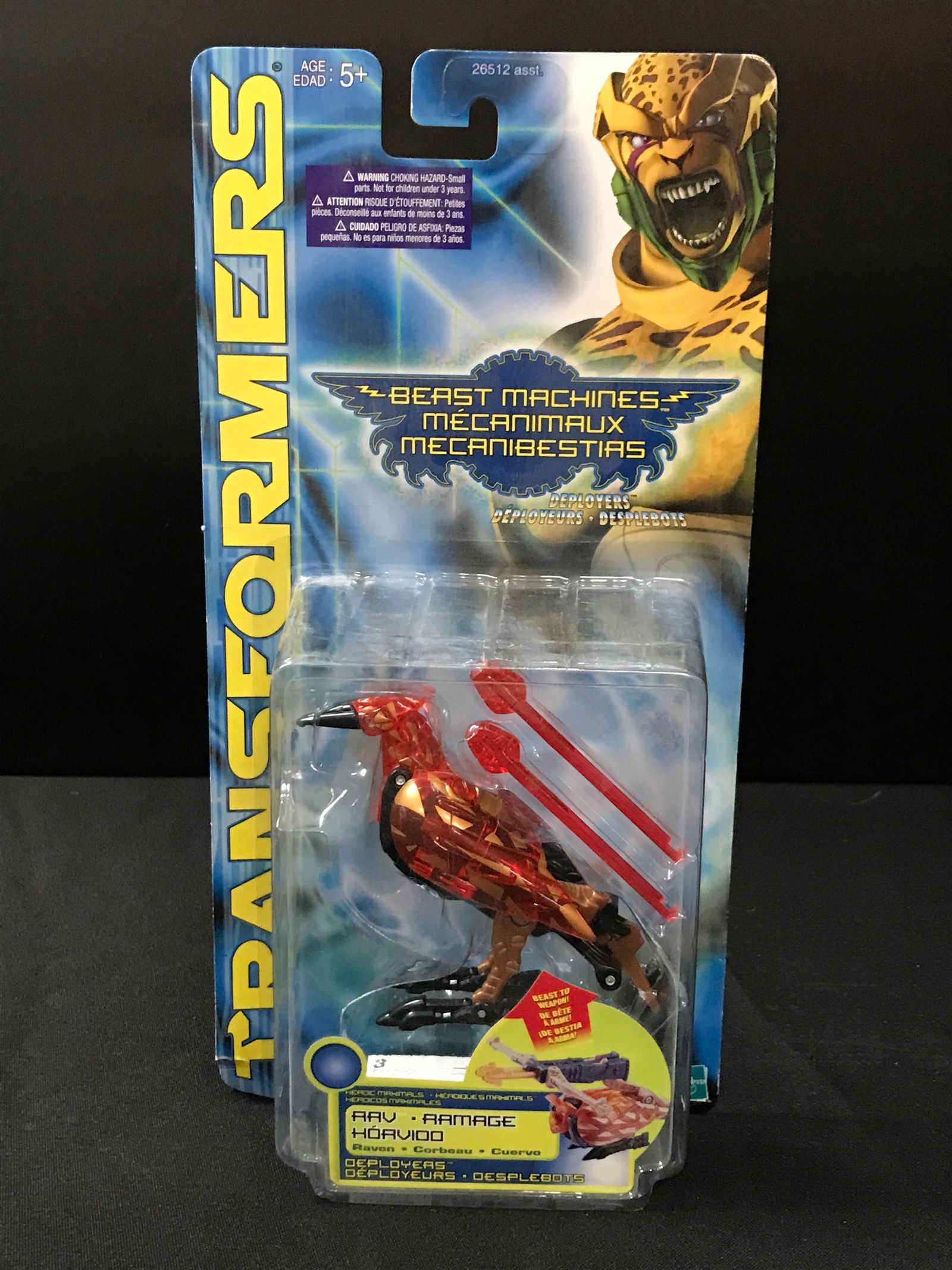 TRANFORMERS BEAST MACHINES RAV RAMAGE HORAVIDO IN ORIGINAL PACKAGING (1 of 1)