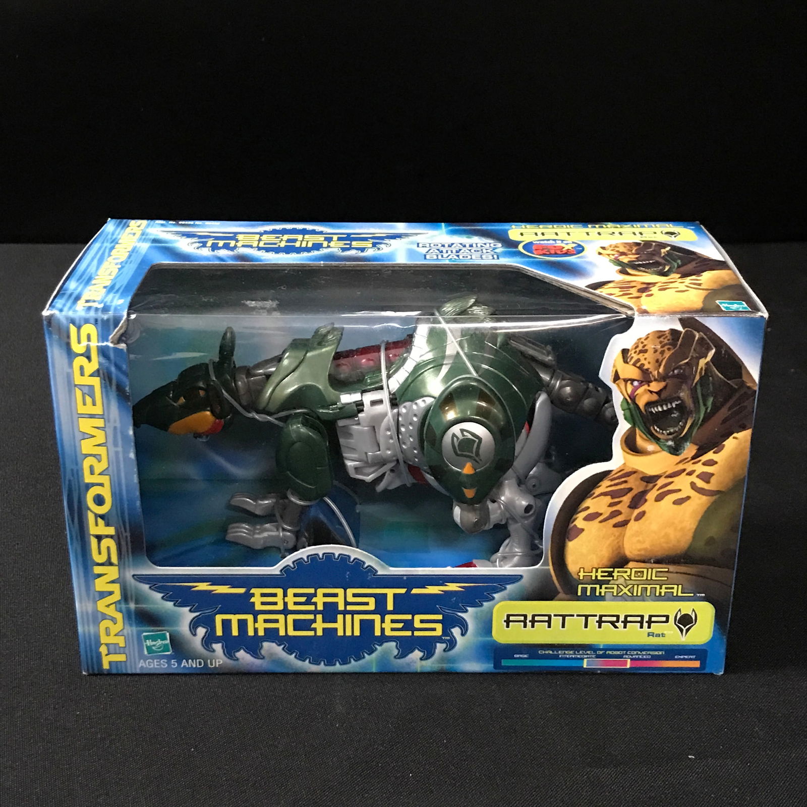 TRANFORMERS BEAST MACHINES RATTRAP IN ORIGINAL PACKAGING (1 of 1)