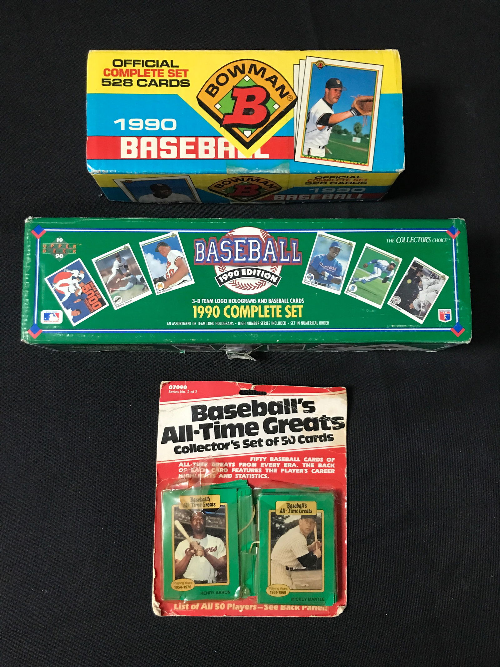 3 BOXES OF BASEBALL CARDS ( 2 SETS) (1 of 1)