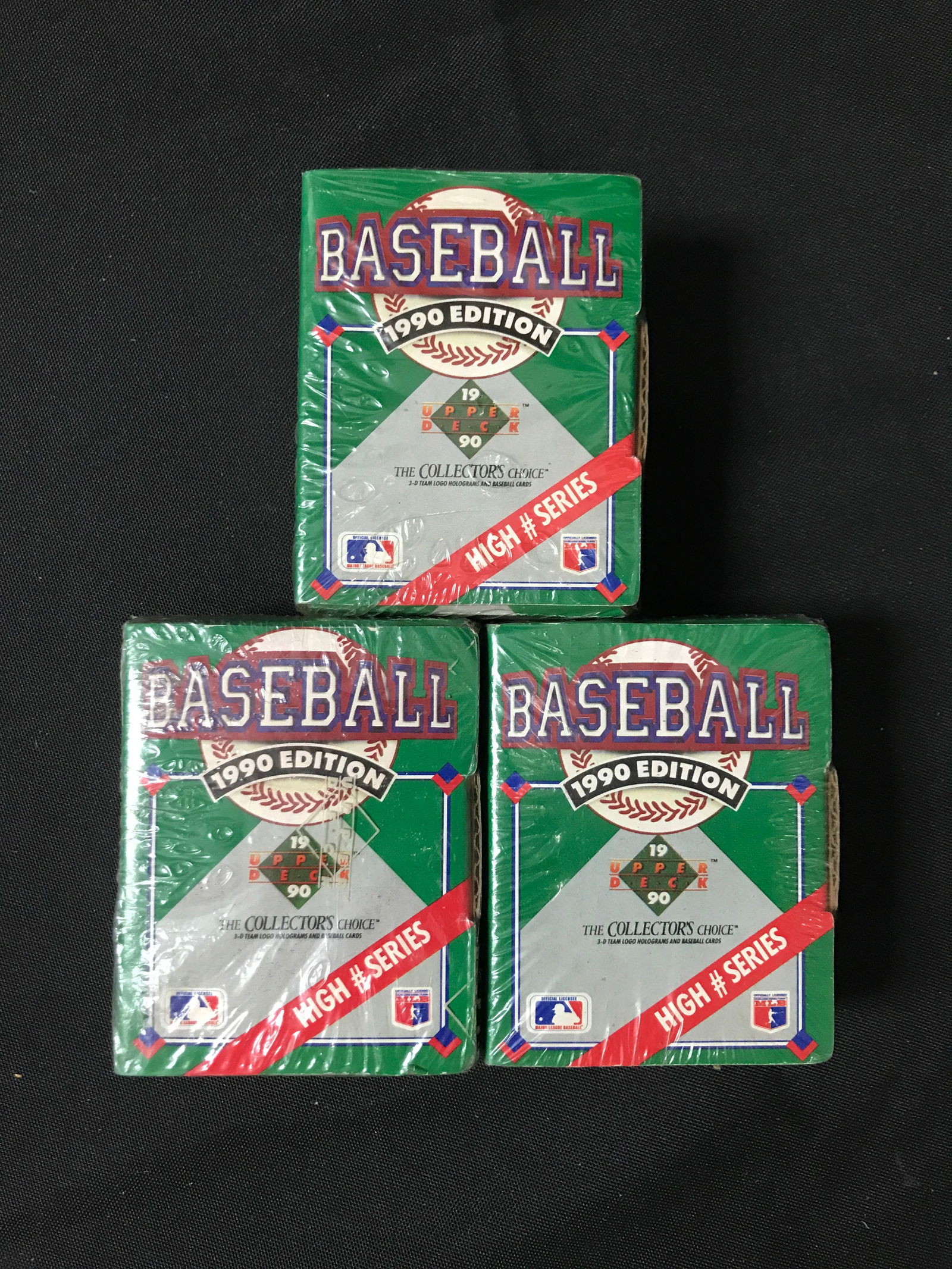 3 BOXES OF 1990 UPPER DECK BASEBALL COLLECTORS CHOICE SEALED BOXES (1 of 1)