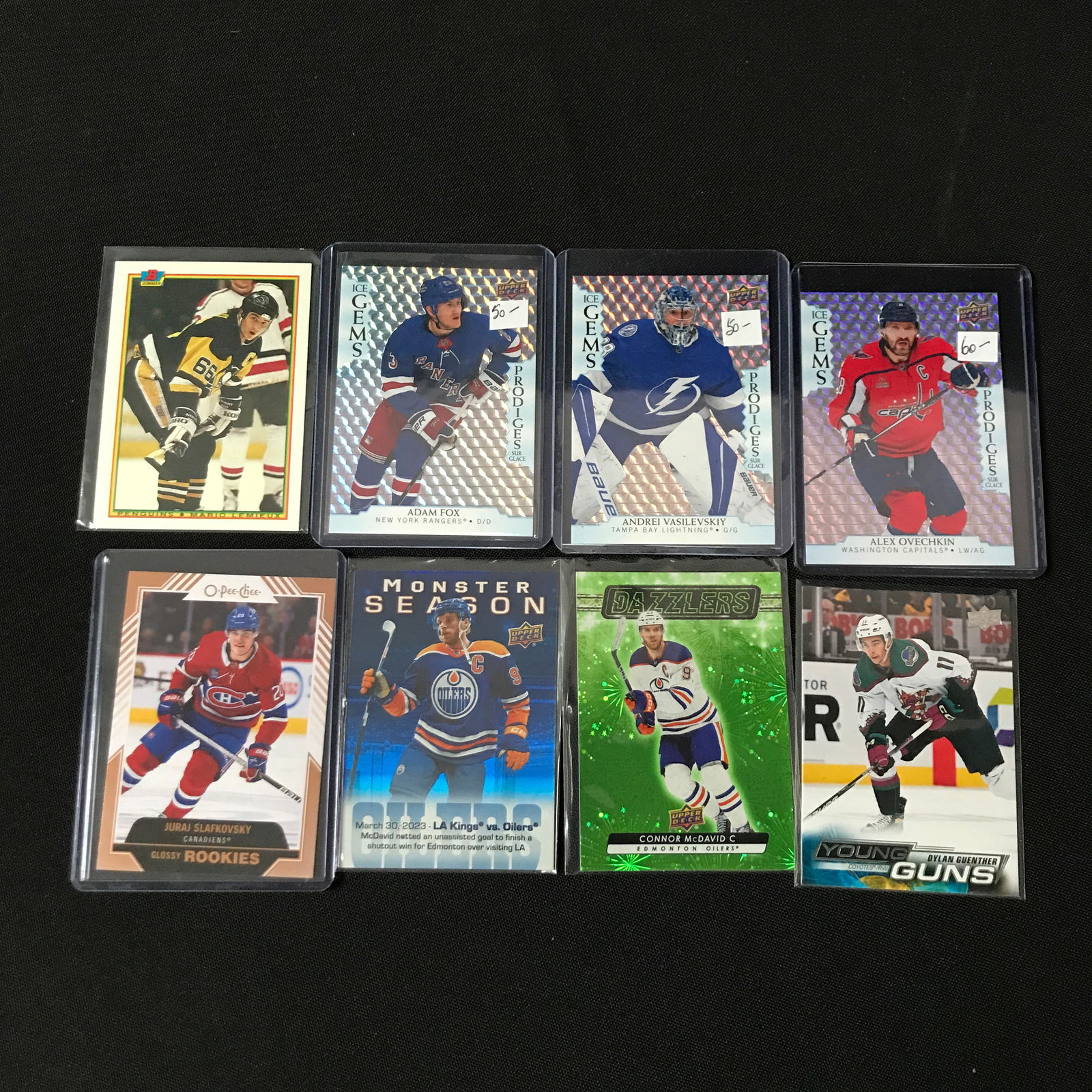 LOT OF 8 HOCKEY TRADING CARDS INCLUDING YOUNG GUNS AND ICE GEMS (1 of 1)
