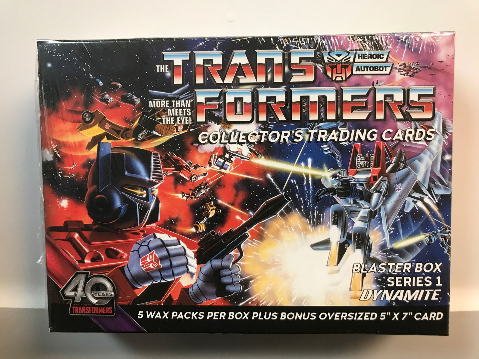TRANSFORMERS 40TH ANNIVERSARY COLLECTOR'S TRADING CARDS SEALED SERIES 1 BLASTER BOX (1 of 1)
