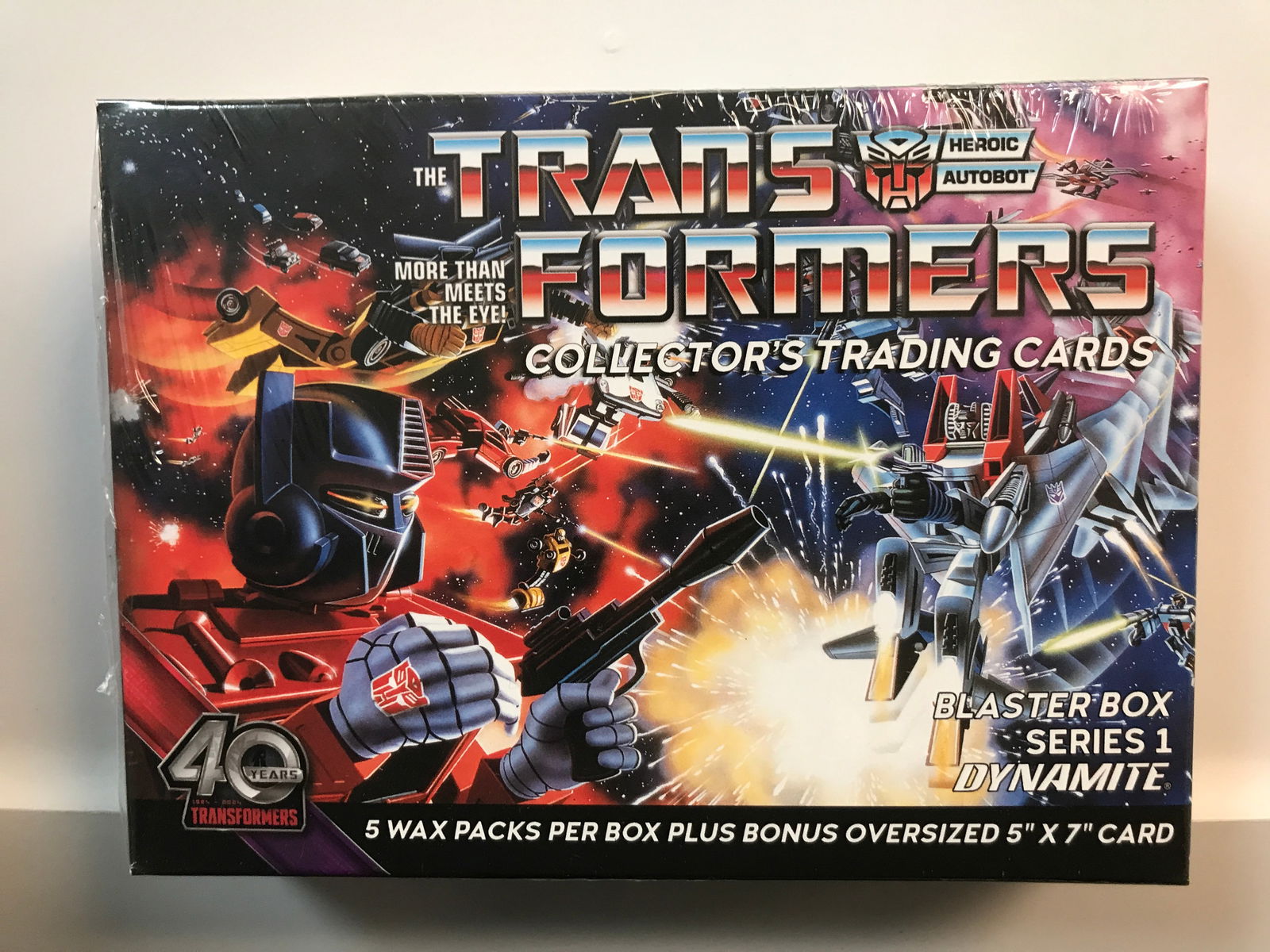 TRANSFORMERS 40TH ANNIVERSARY COLLECTOR'S TRADING CARDS SEALED SERIES 1 BLASTER BOX (1 of 1)