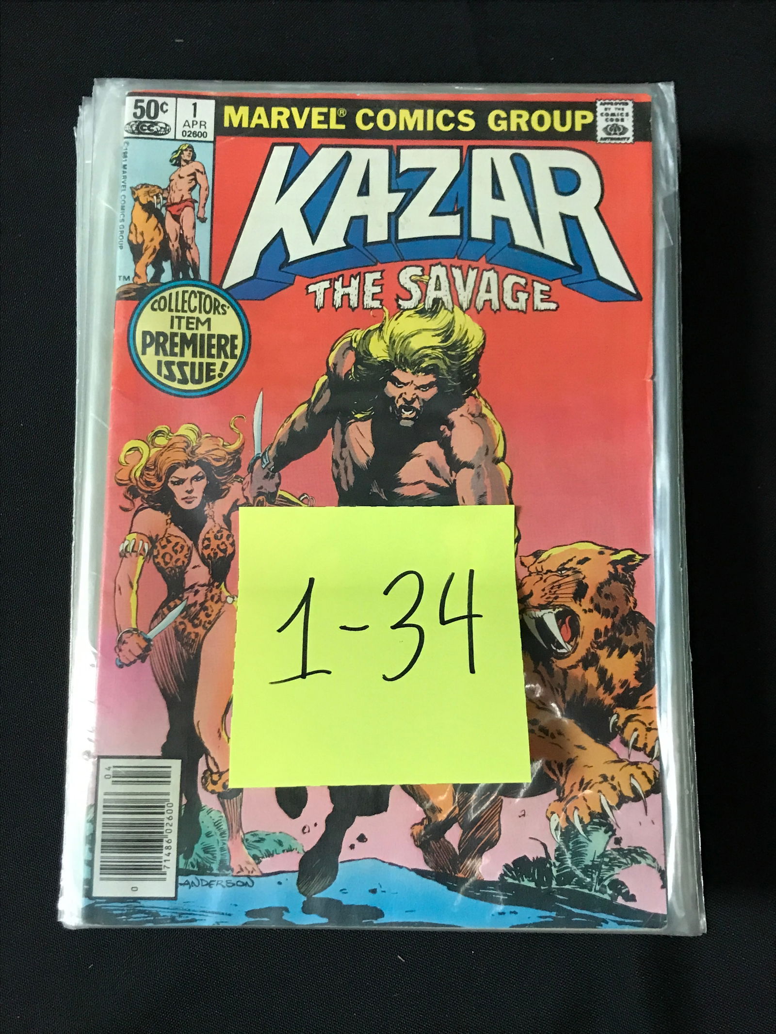 KAZAR THE SAVAGE #1-34 - MARVEL COMICS (1 of 2)