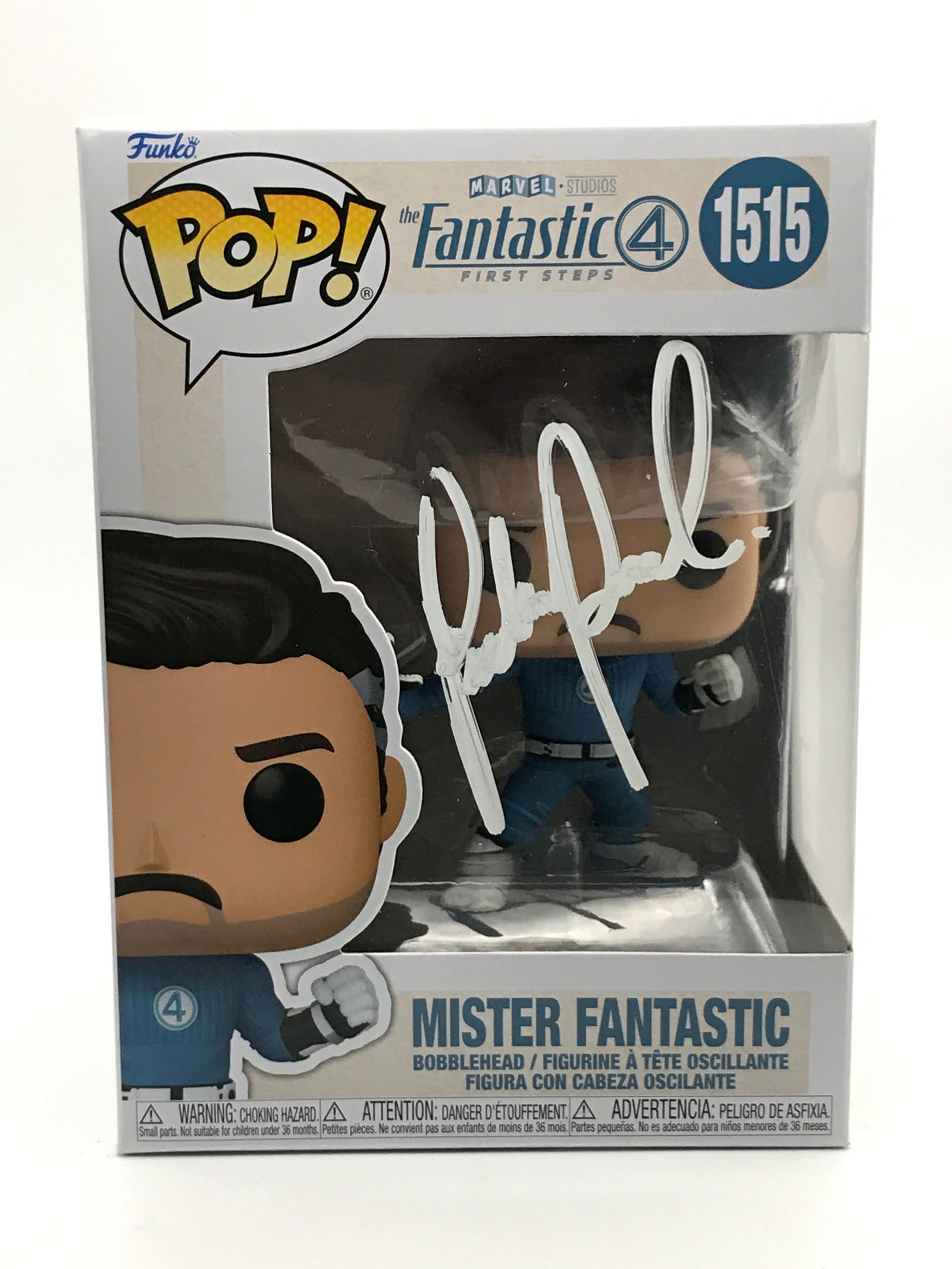 PEDRO PASCAL SIGNED MR. FANTASTIC FOUR FUNKO POP - KB COA (1 of 2)