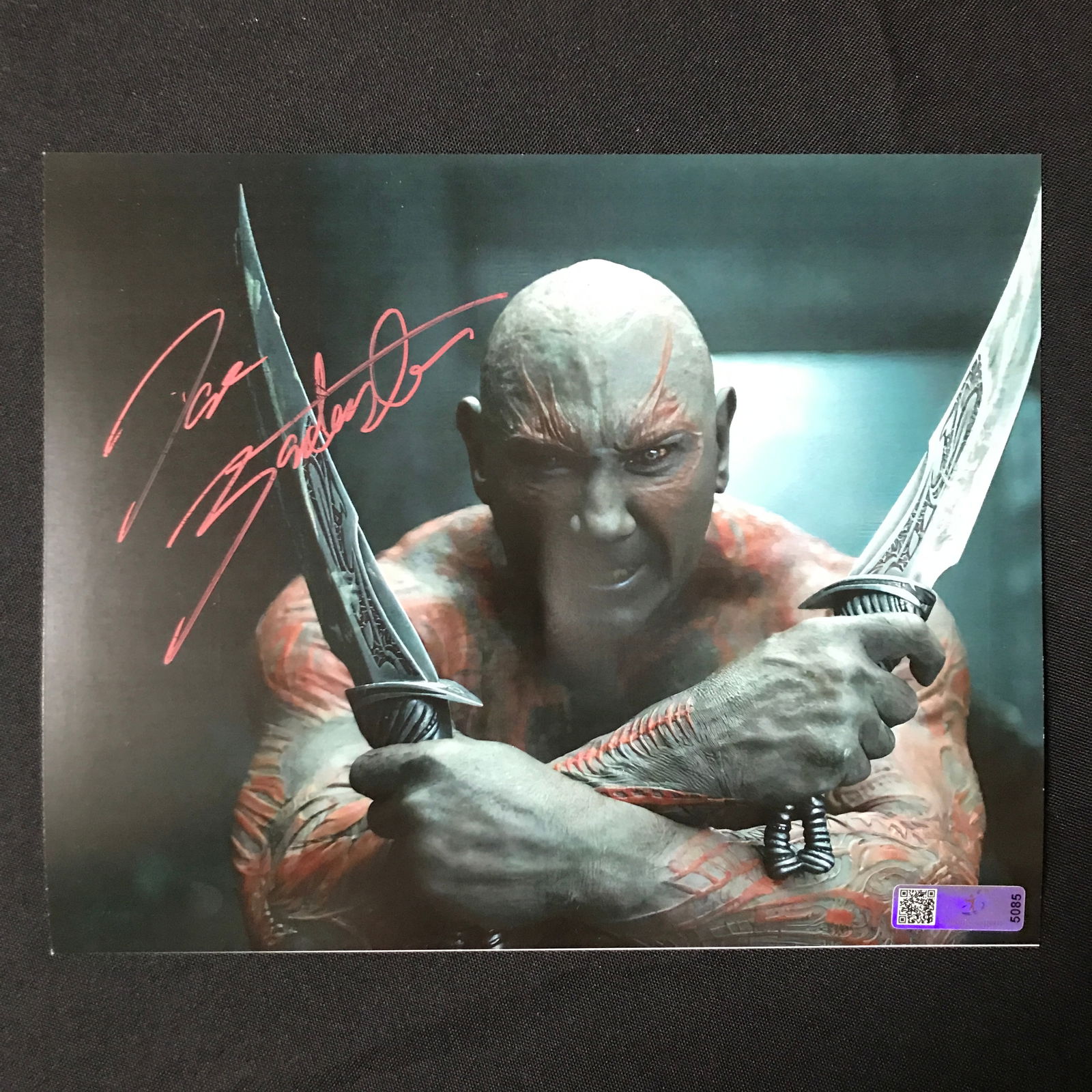 DAVE BAUTISTA SIGNED DRAX GUARDIANS OF THE GALAXY 8X10 - CELEBRITY COA: Prices are in Canadian dollars