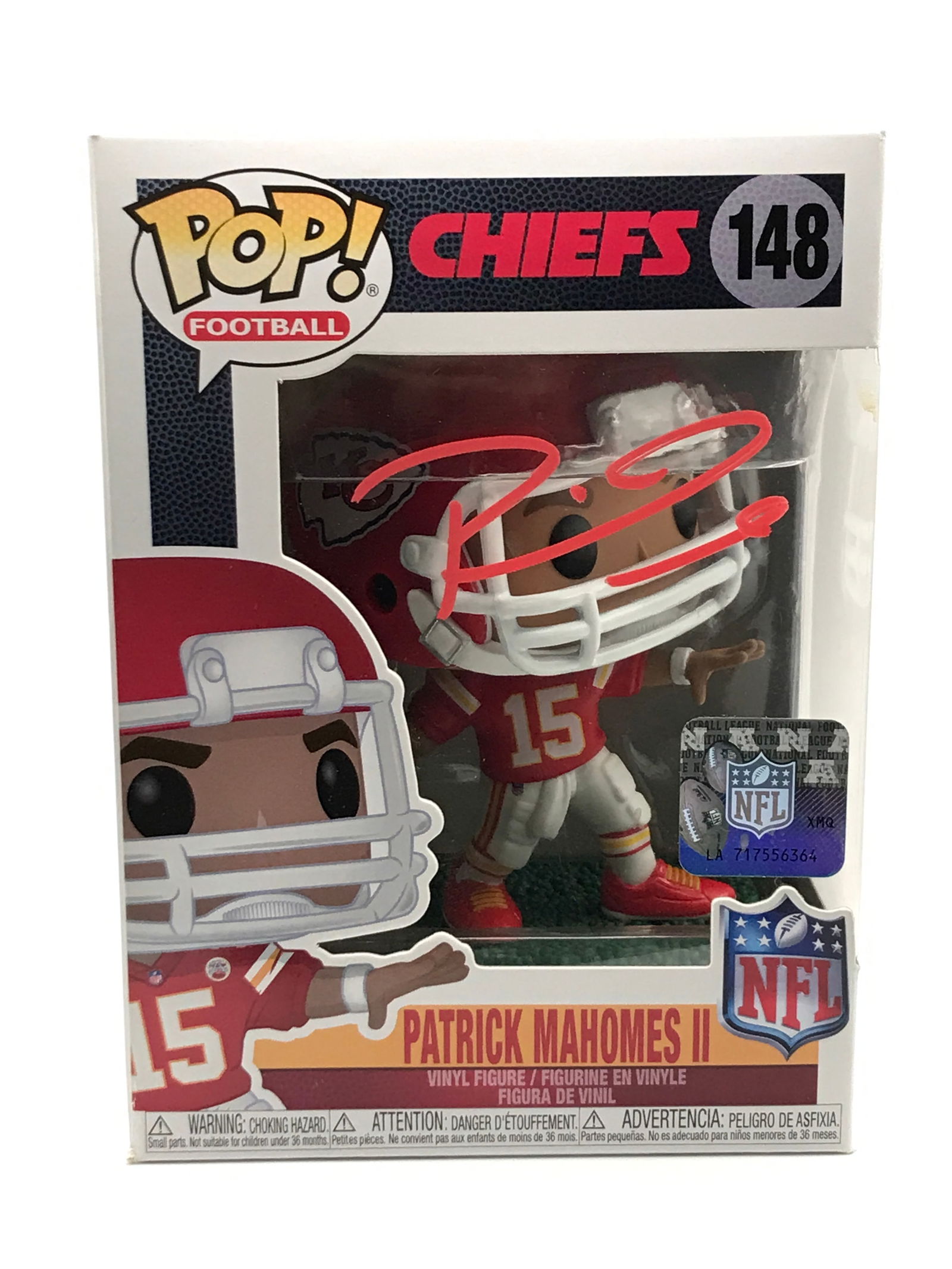 PATRICK MAHOMES SIGNED FUNKO POP - ACE COA (1 of 2)