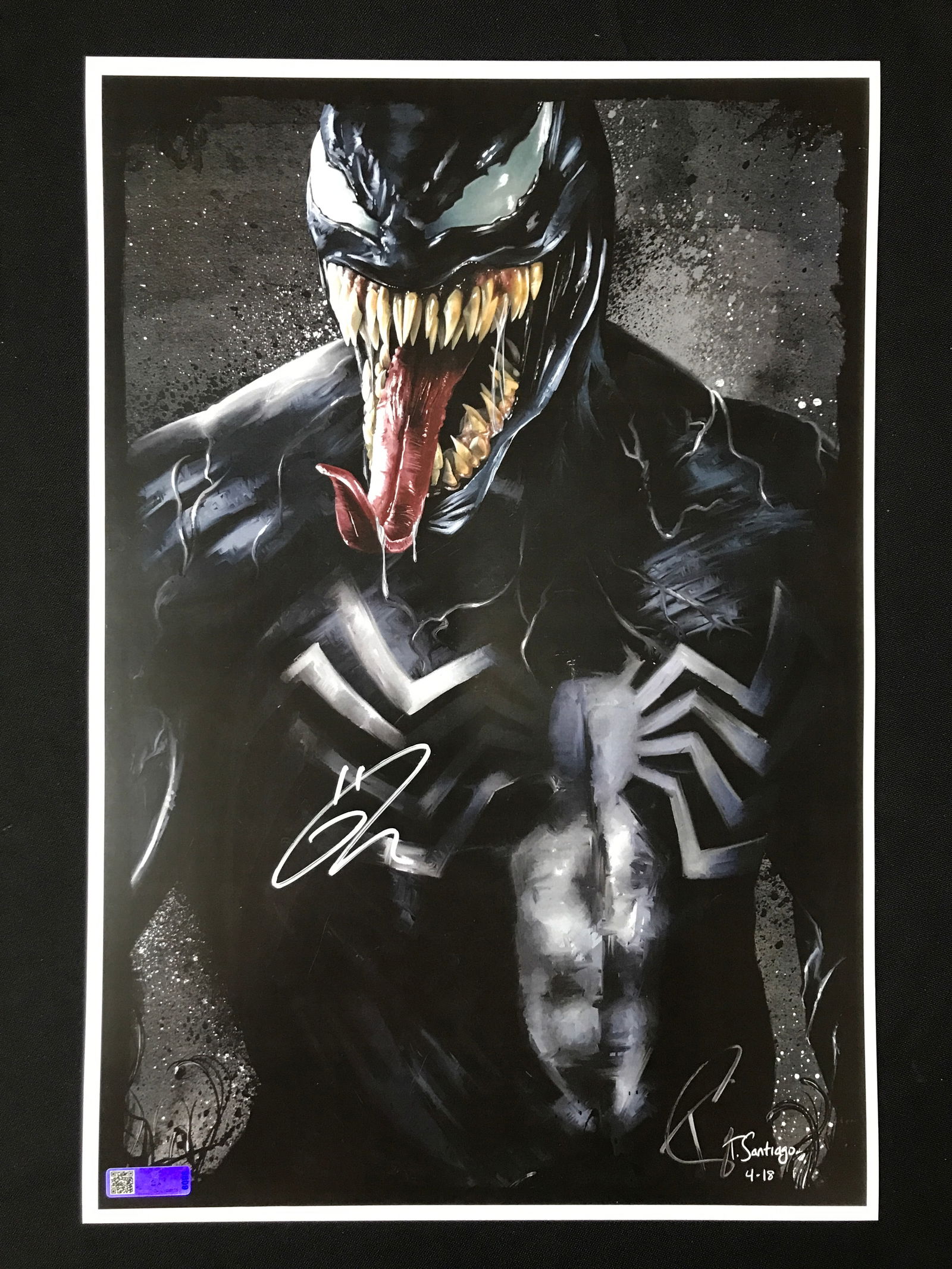 TOM HARDY SIGNED VENOM 11 X 18 PRINT - CELEBRITY COA (1 of 1)