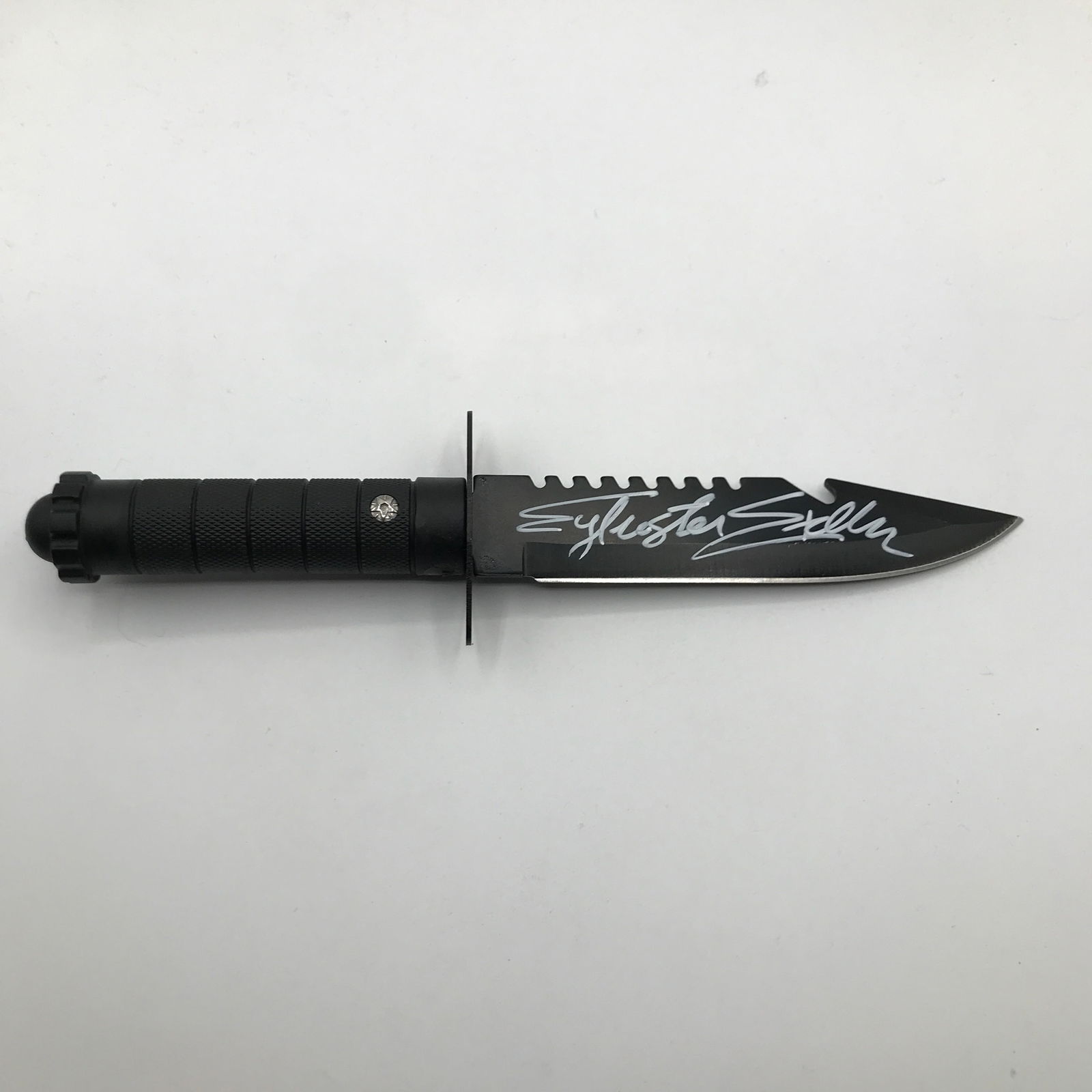 SYLVESTER STALLONE SIGNED KNIFE - KB COA (1 of 2)