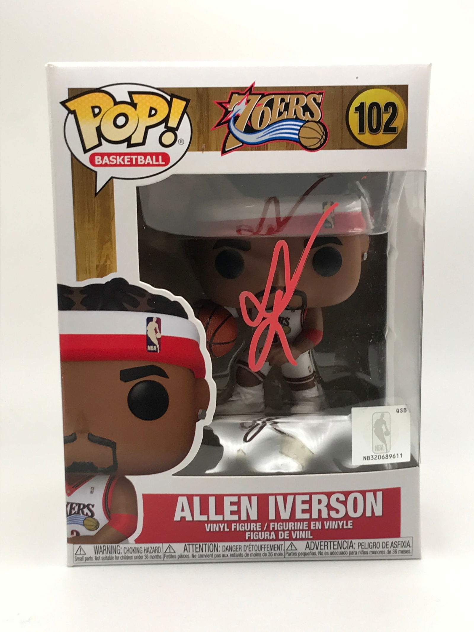ALLEN IVERSON SIGNED FUNKO POP - ACE COA (1 of 2)