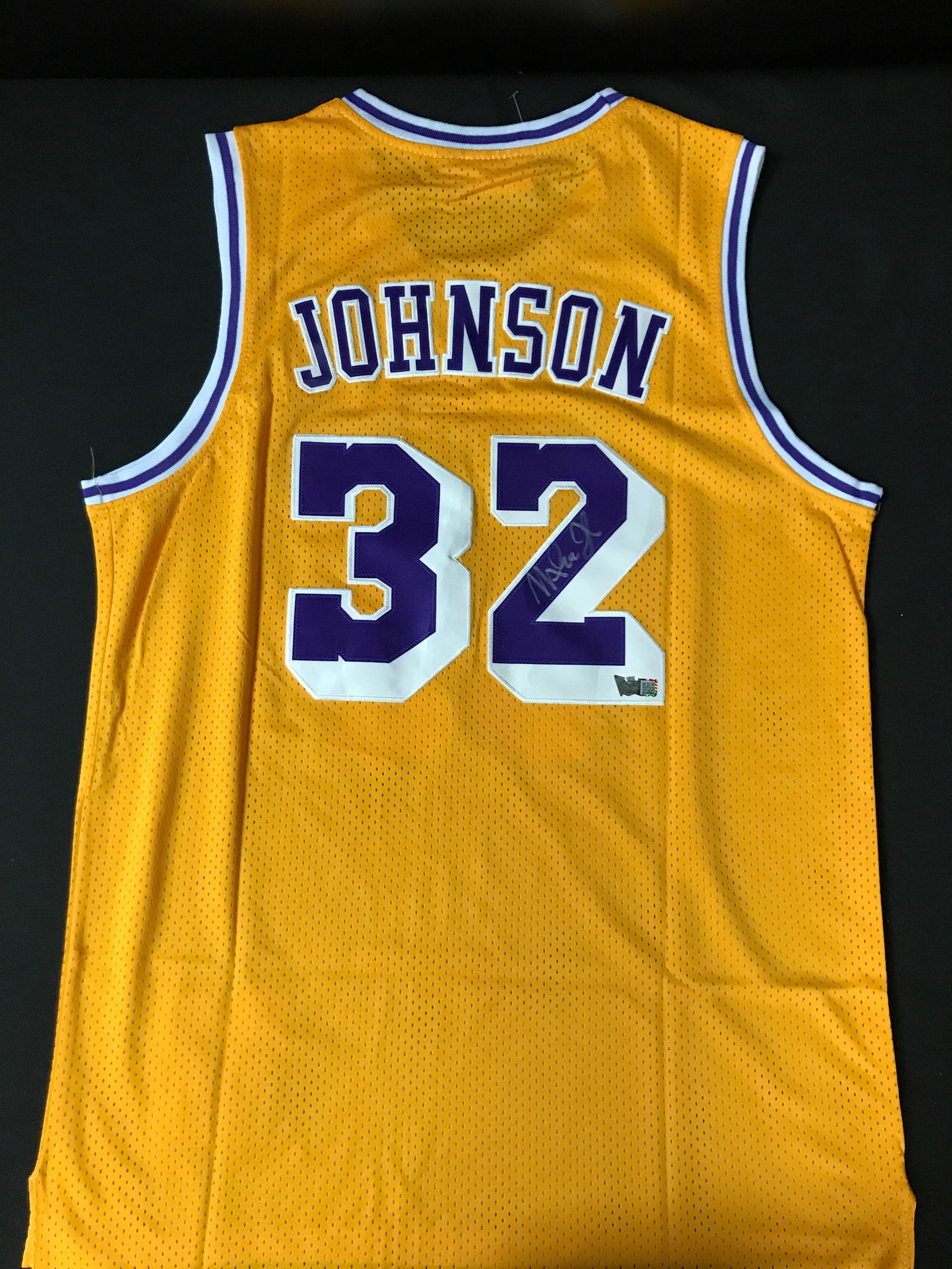 MAGIC JOHNSON SIGNED Los Angeles LAKERS BASKETBALL JERSEY - ACE COA (1 of 3)