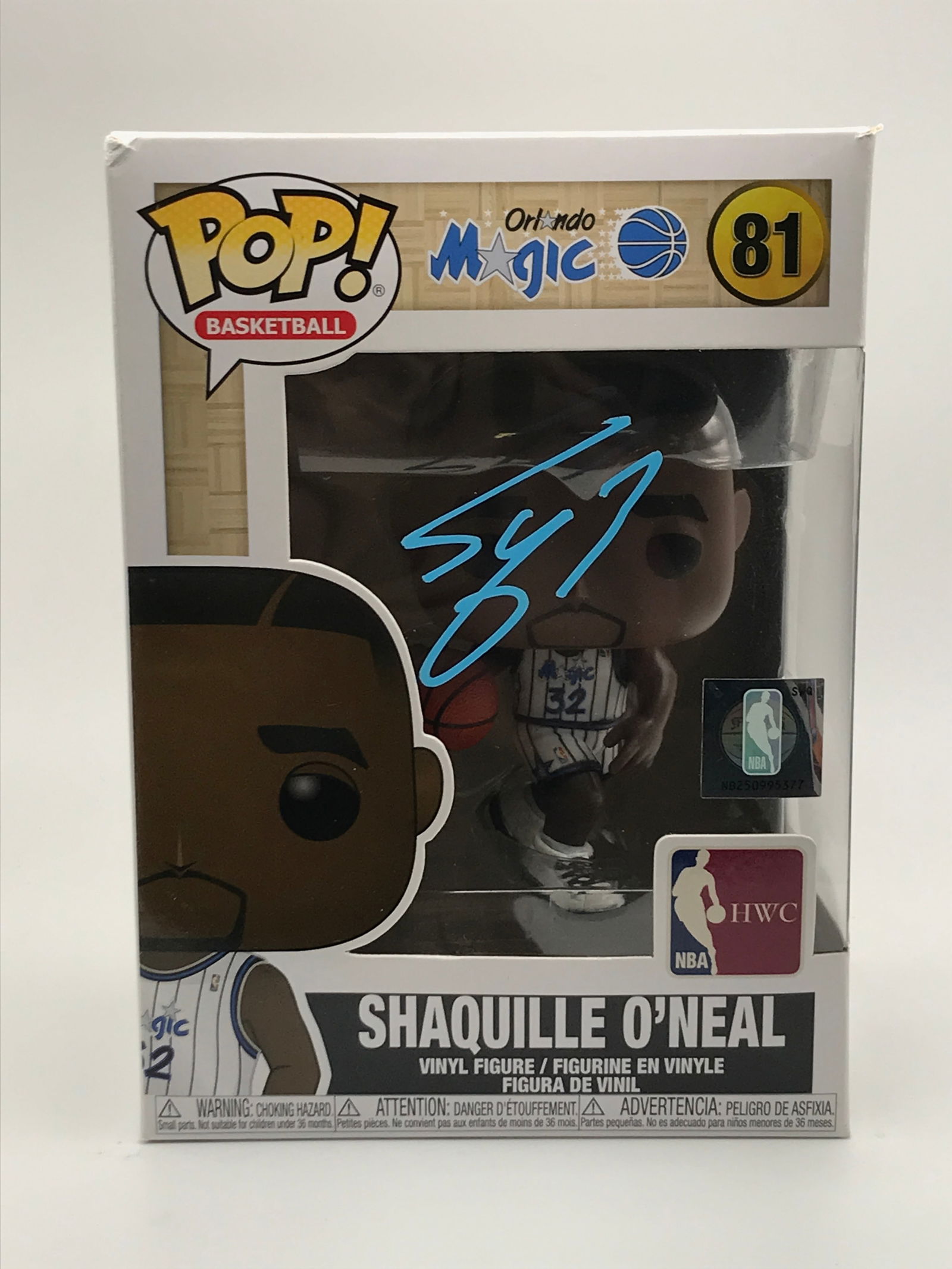 SHAQUILLE O'NEAL SIGNED FUNKO POP - ACE COA (1 of 2)