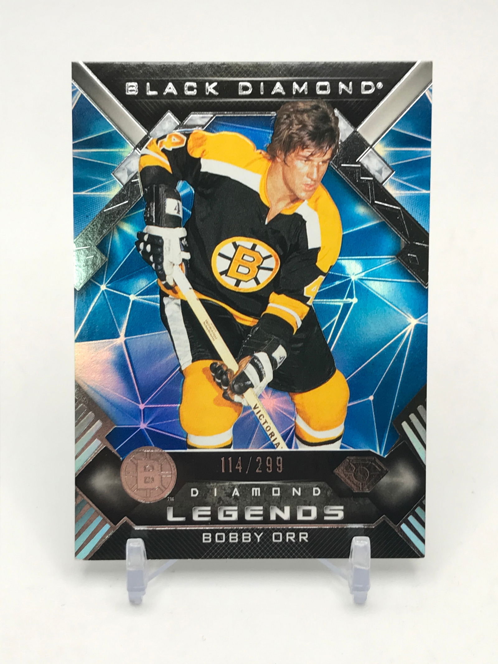 2023 UPPER DECK BLACK DIAMOND BOBBY ORR TRADING CARD 114/299 (1 of 2)