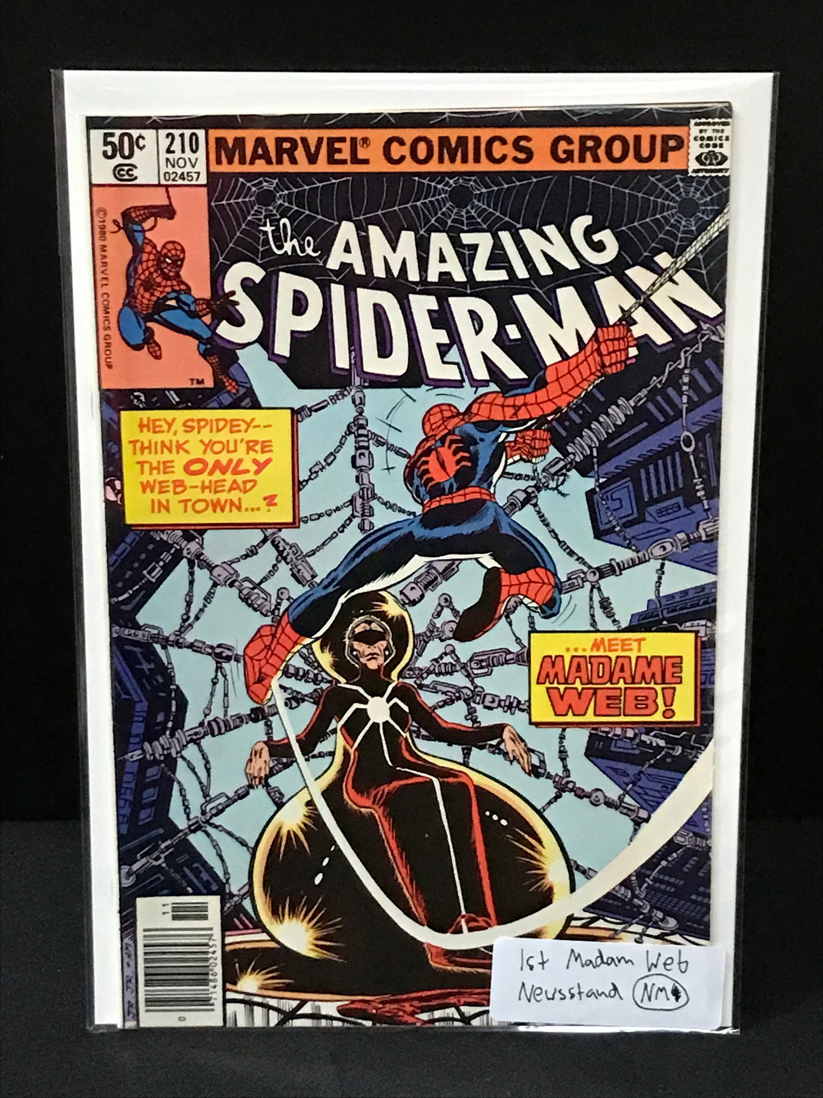 THE AMAZING SPIDERMAN #210 1ST MADAM WEB - MARVEL COMICS (1 of 1)