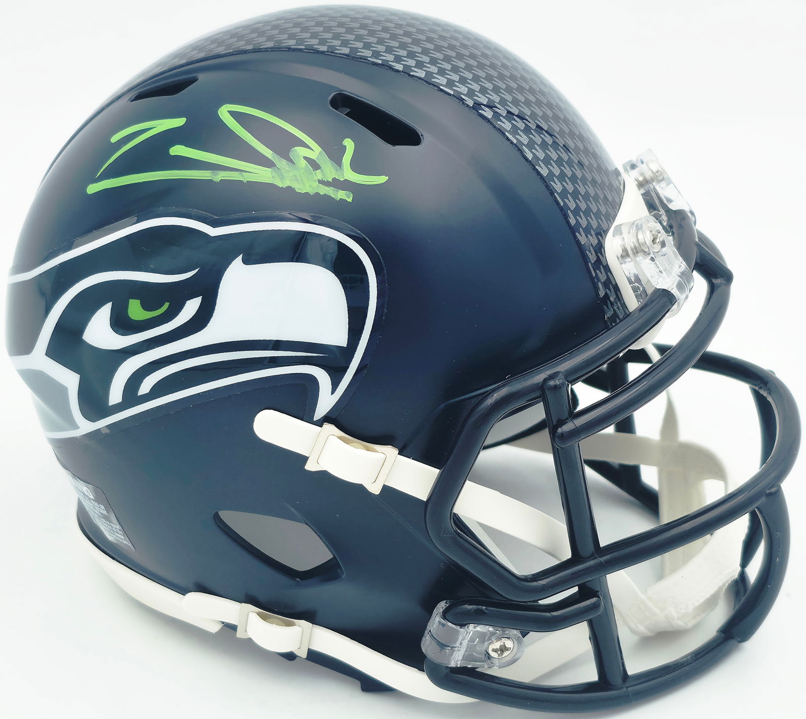 ZACH CHARBONNET SIGNED SEATTLE SEAHAWKS MINI HELMET (BECKETT COA) (1 of 3)