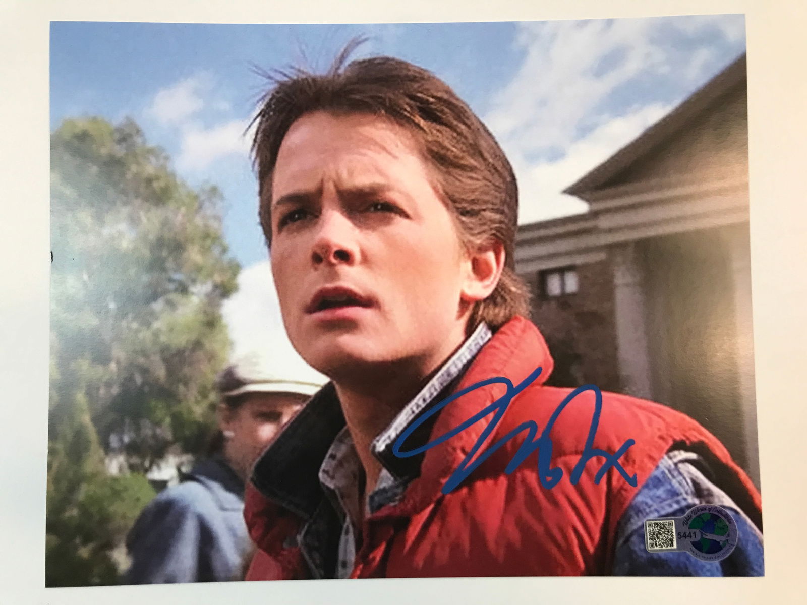 Michael J FOX BACK TO THE FUTURE SIGNED 8X10 - WWOC COA (1 of 1)