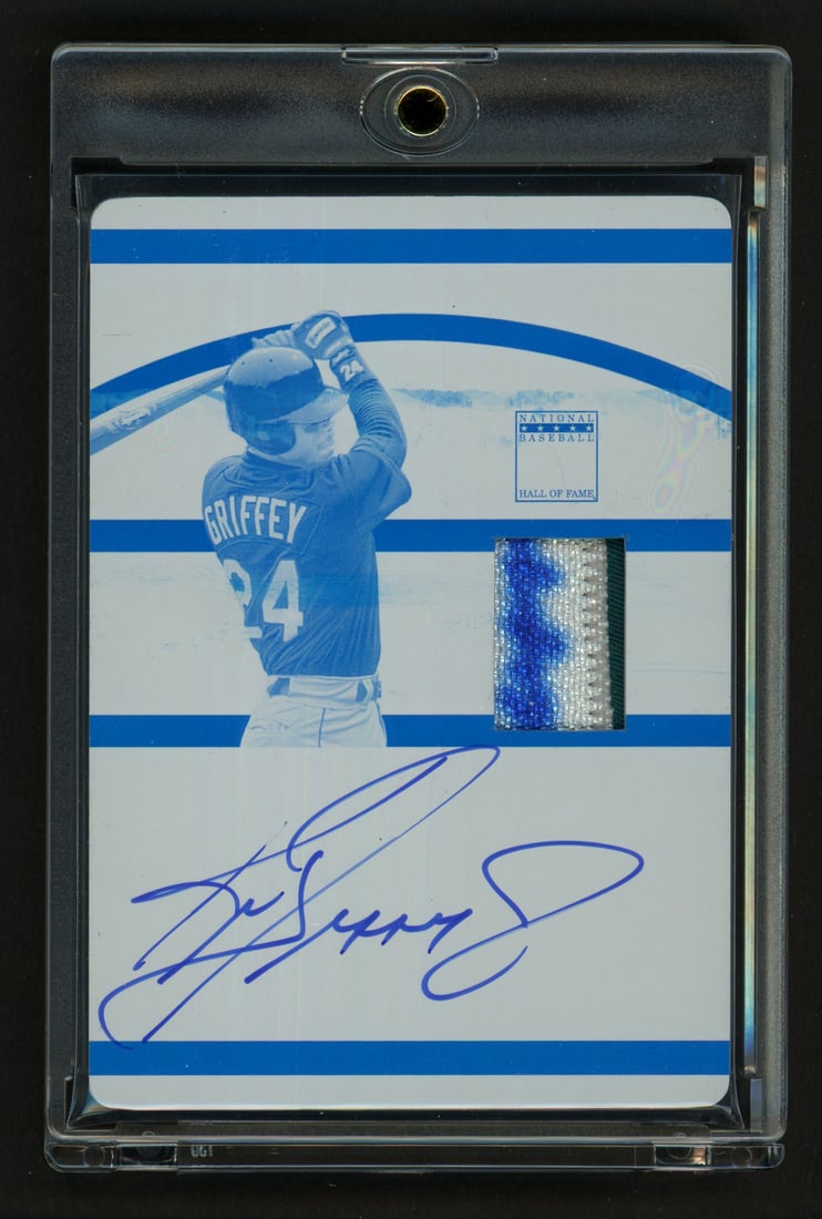 2020 PANINI NATIONAL TREASURES KEN GRIFFEY JR SIGNED 1 ODF 1 PRINTING PLATE - PANINI COA (1 of 2)