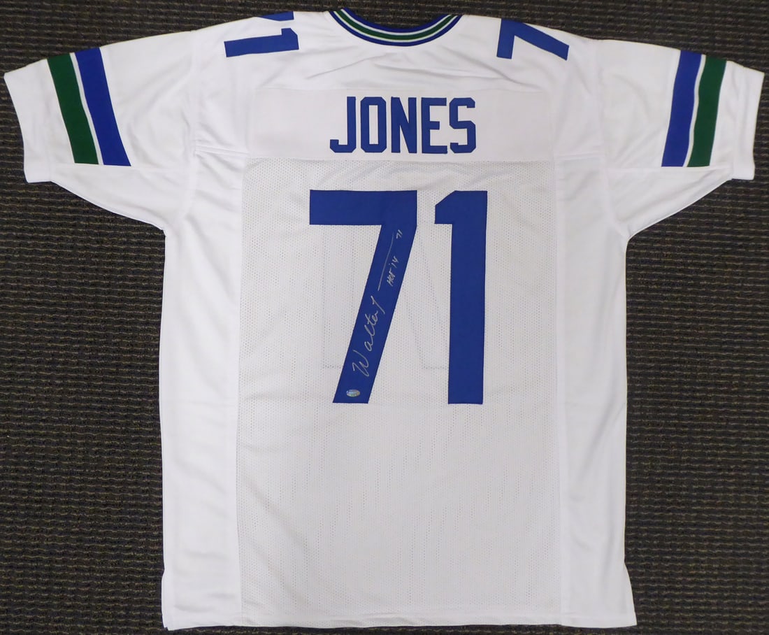 WALTER JONES SIGNED FOOTBALL JERSEY - MILL CREEK SPORTS COA (1 of 4)