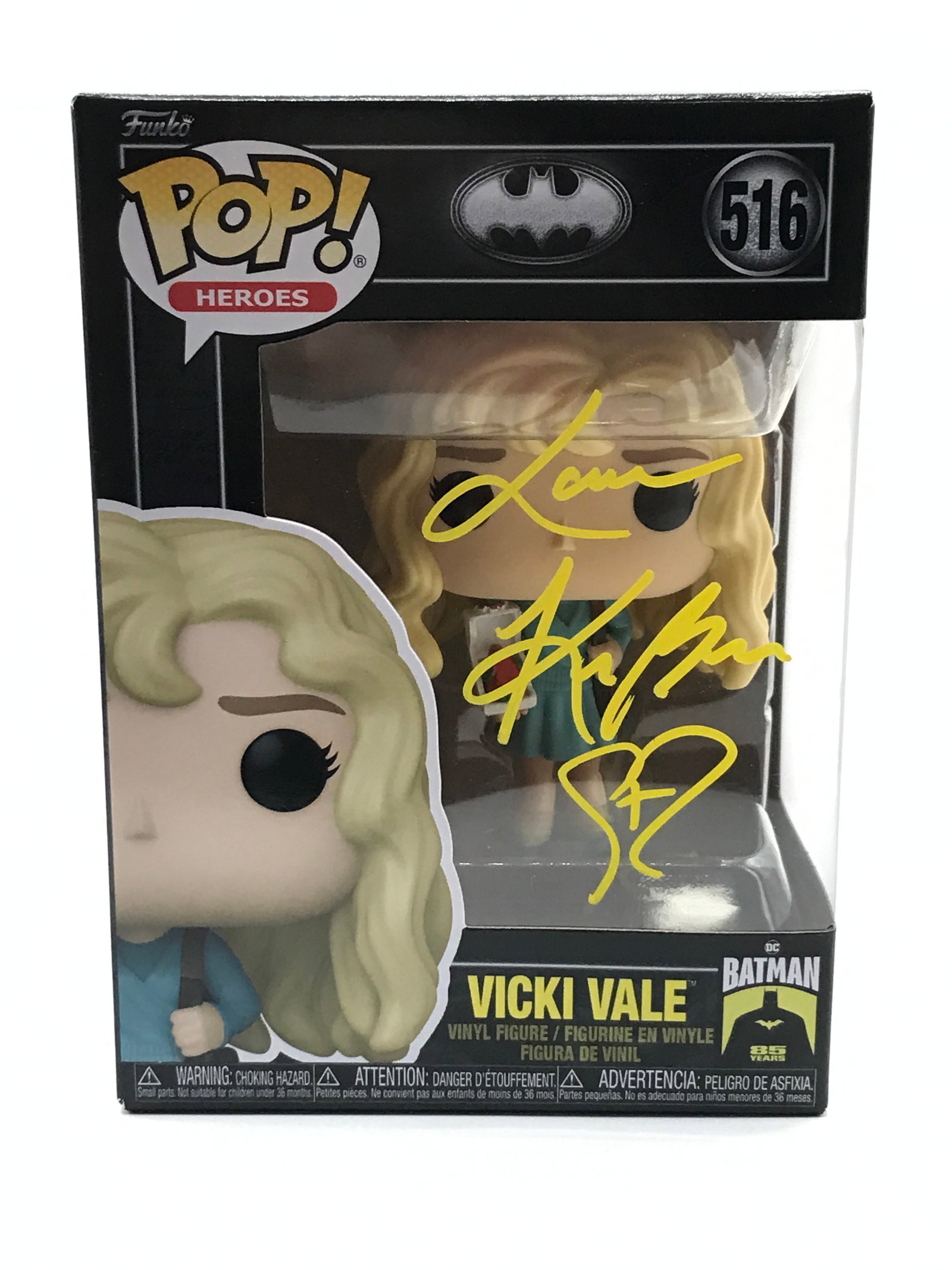 KIM BASINGER SIGNED VICKI VALE BATMAN FUNKO POP - KB COA: Prices are in Canadian dollars