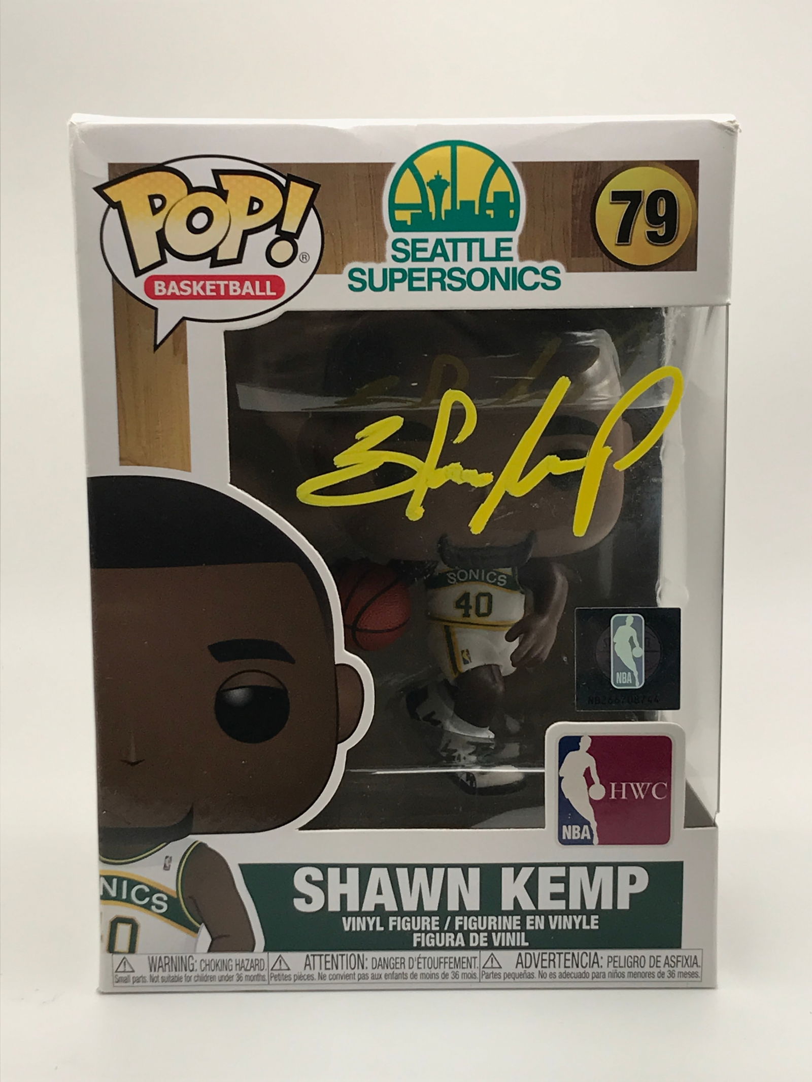SHAWN KEMP SIGNED FUNKO POP - ACE COA (1 of 2)