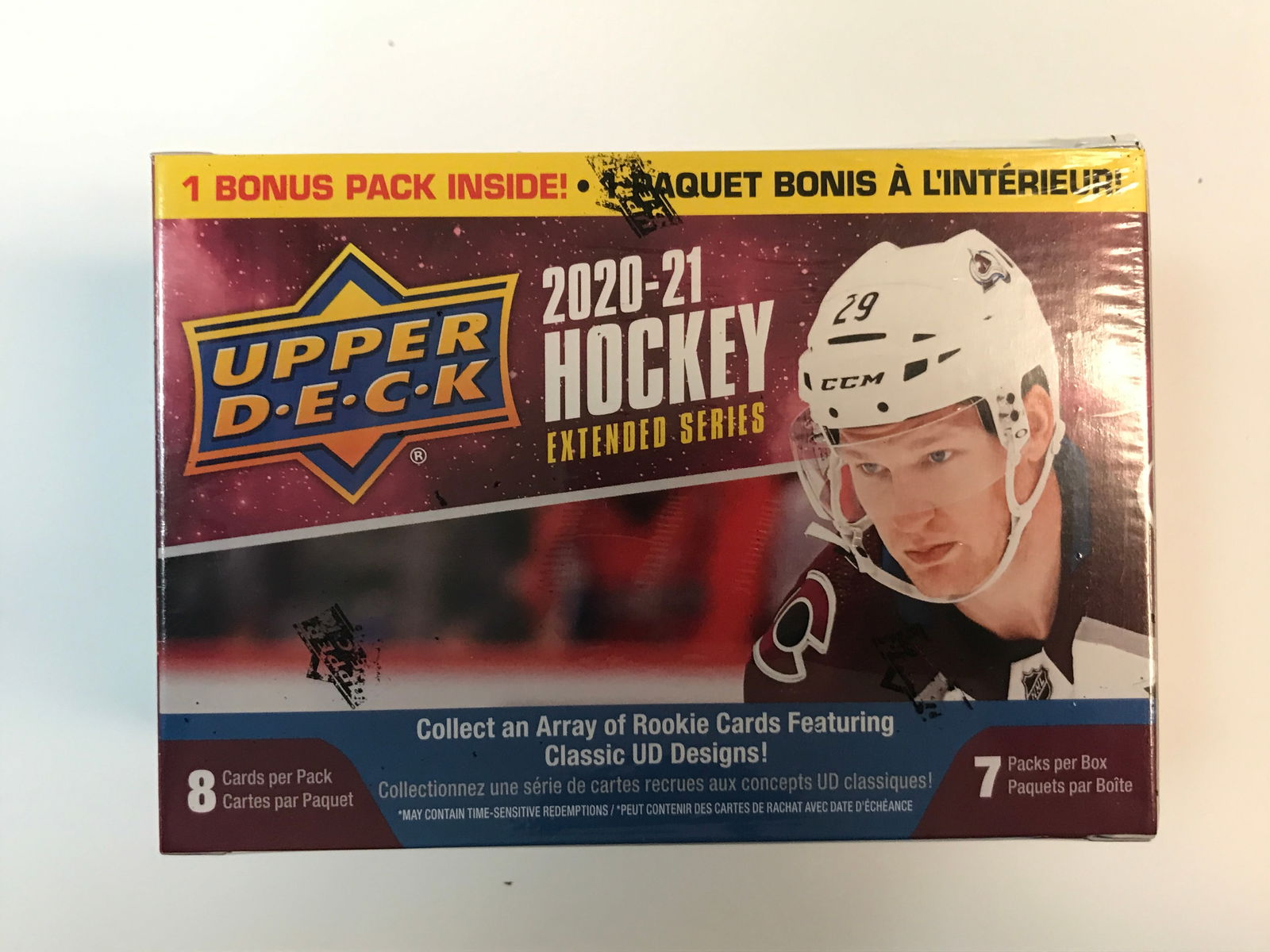 2020-21 UPPER DECK HOCKEY EXTENDED SERIES SEALED TRADING CARDS BOX (1 of 1)