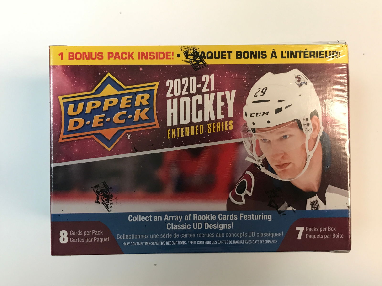 2020-21 UPPER DECK HOCKEY EXTENDED SERIES SEALED TRADING CARDS BOX (1 of 1)