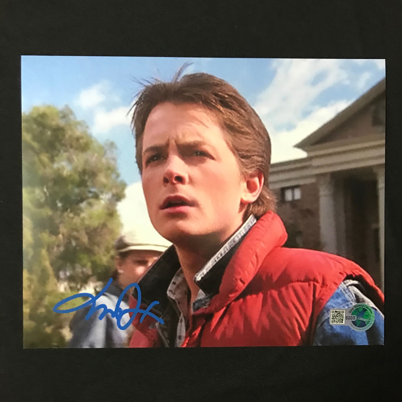 Michael J FOX SIGNED BACK TO THE FUTURE 8X10 - WWOC COA (1 of 1)