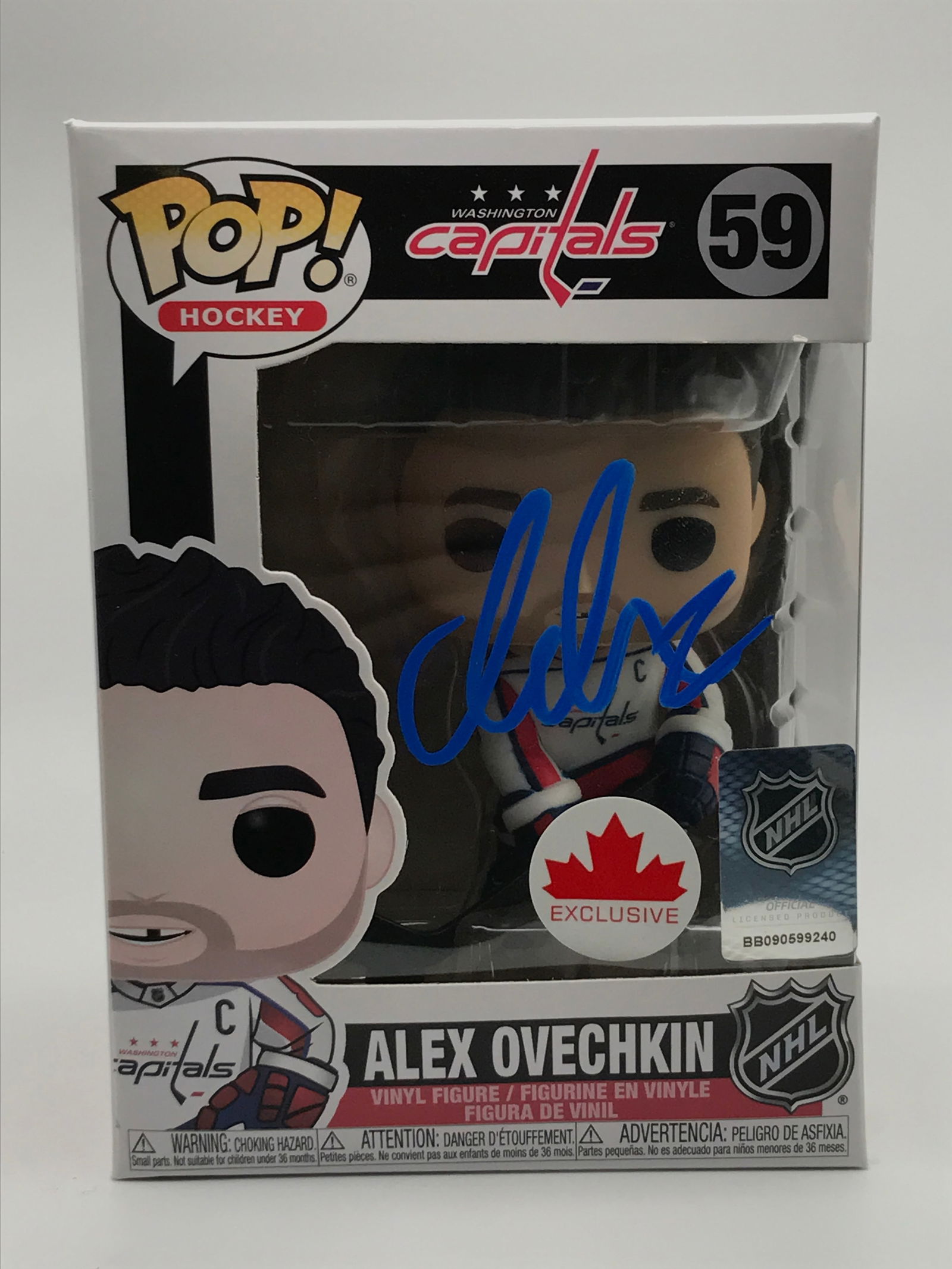 ALEX OVECHKIN SIGNED FUNKO POP - ACE COA (1 of 2)
