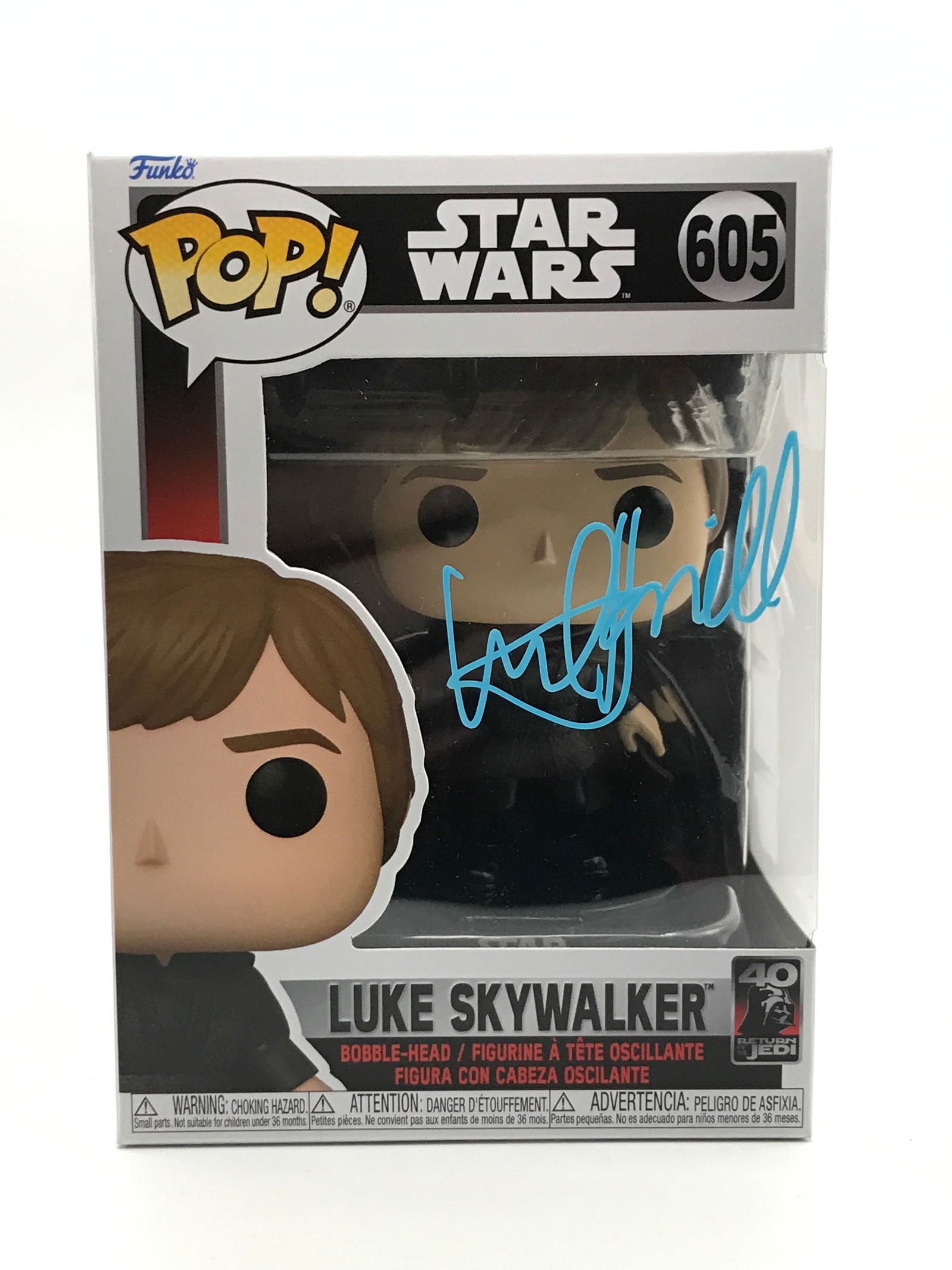 MARK HAMILL SIGNED LUKE SKYWALKER FUNKO POP - KB COA (1 of 2)